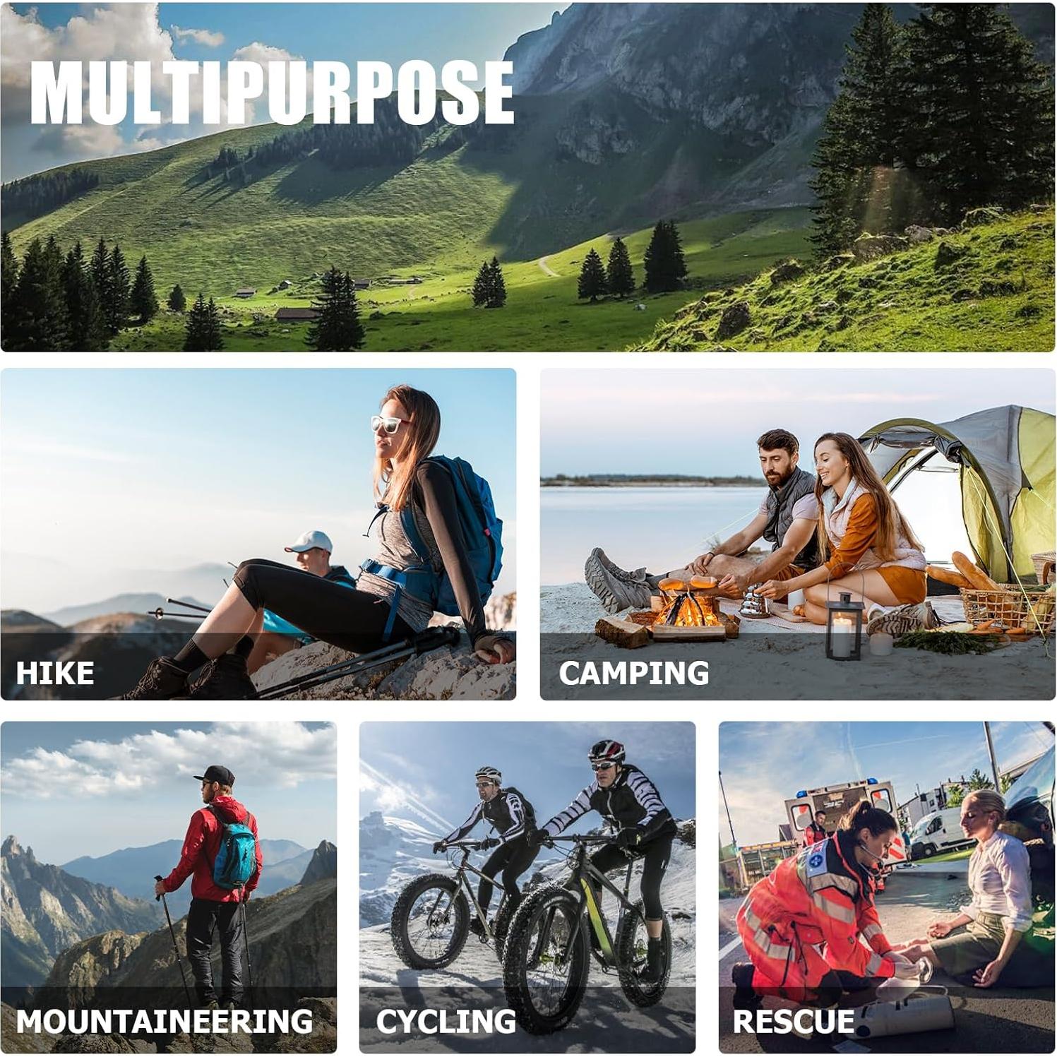 Botellas de Agua Plegables Ancable 1L Pack 4 Piezas Sin BPA