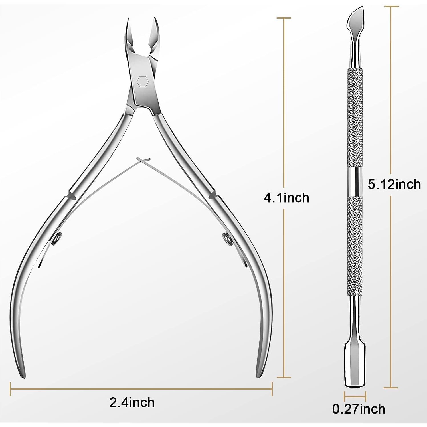 Recortador de Cutículas Easkep Profesional Acero Inoxidable