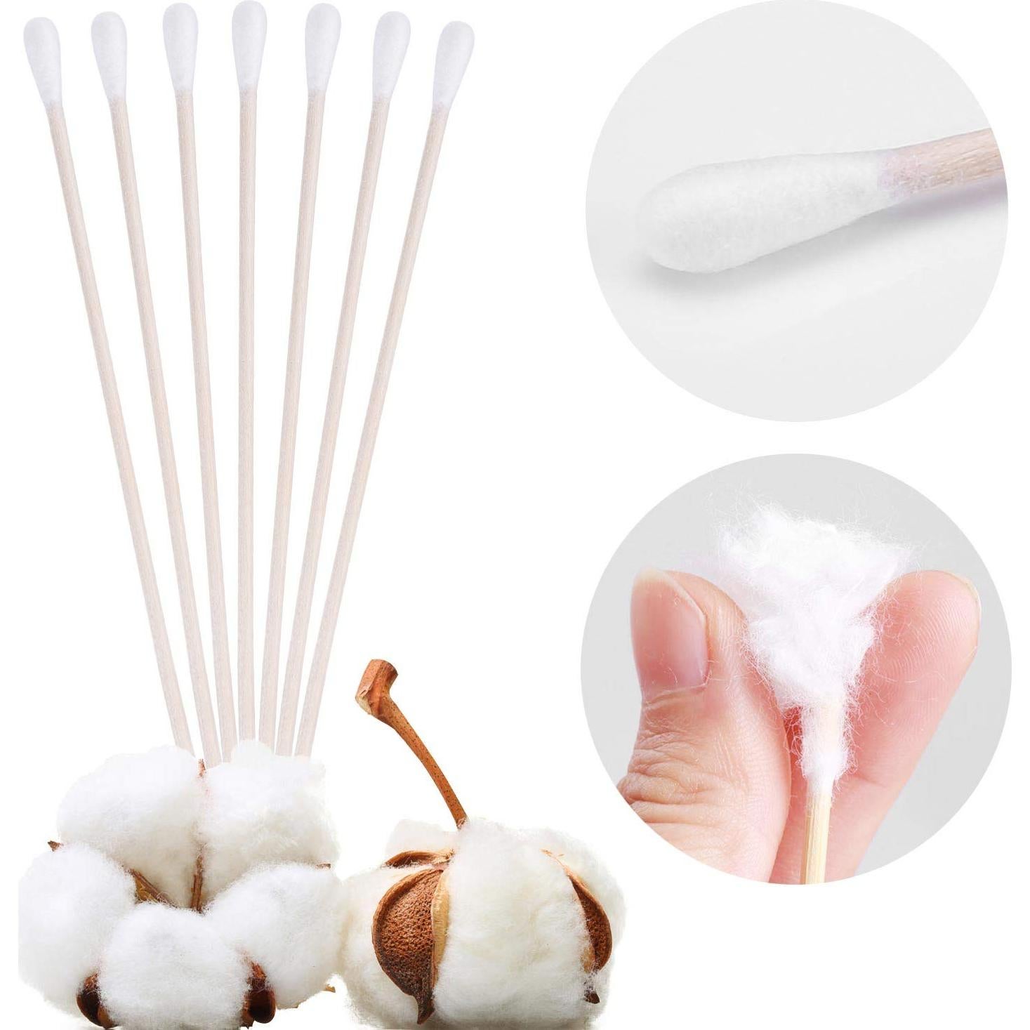 Bastones de Algodón Tbestmax 15 cm - 500 Piezas Estériles