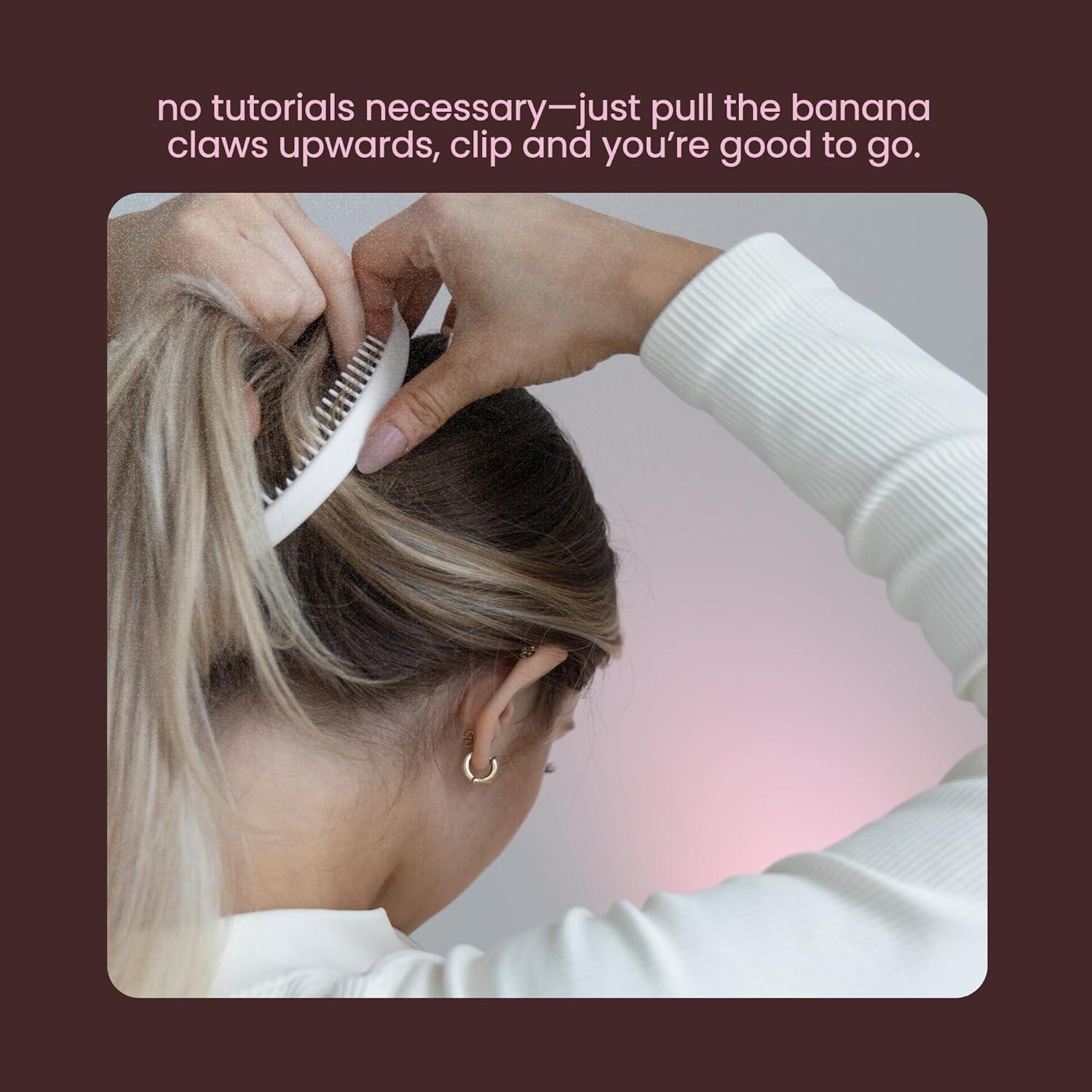 Set de 2 Clips de Plátano Cobana - Grande 15.24 cm - Negro y Marrón