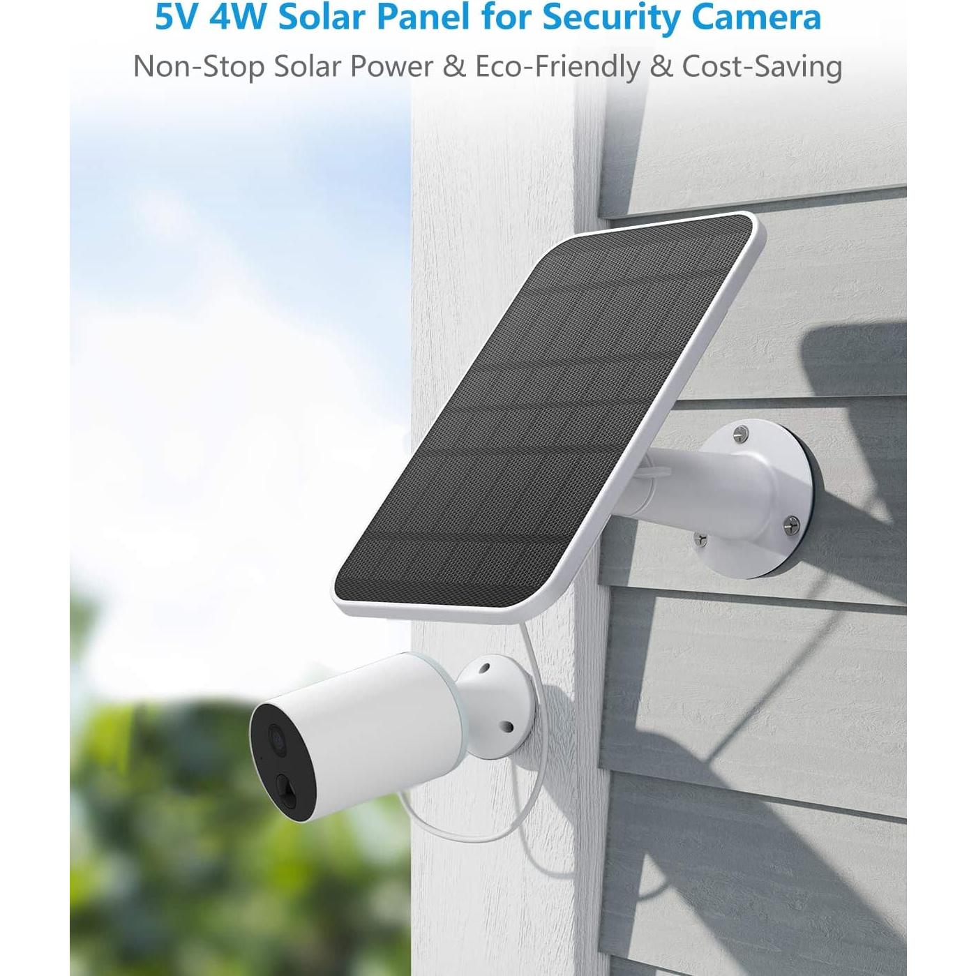 Cargador Solar WININMETA 5W para Cámaras Eufy - Paquete de 2