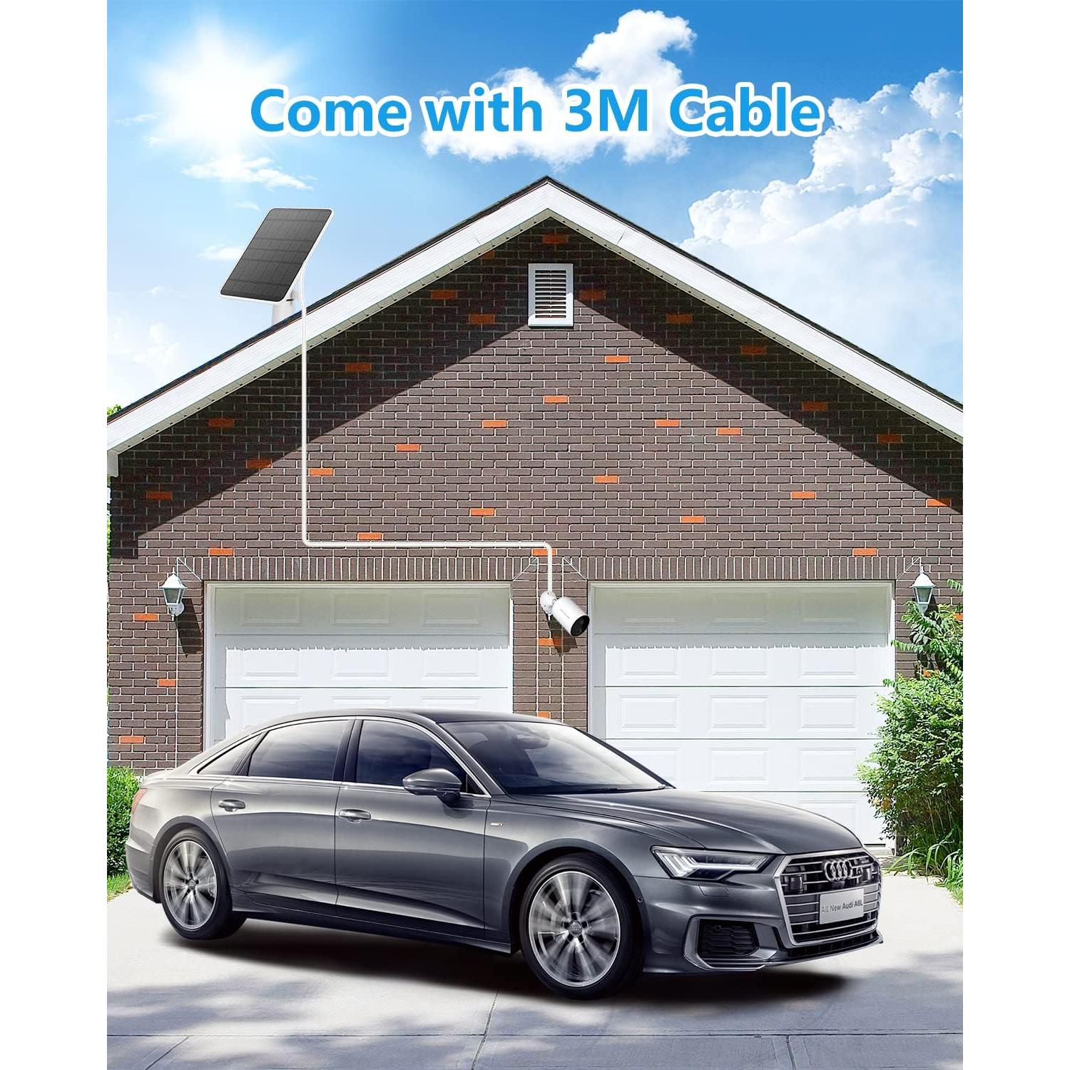 Cargador Solar WININMETA 5W para Cámaras Eufy - Paquete de 2