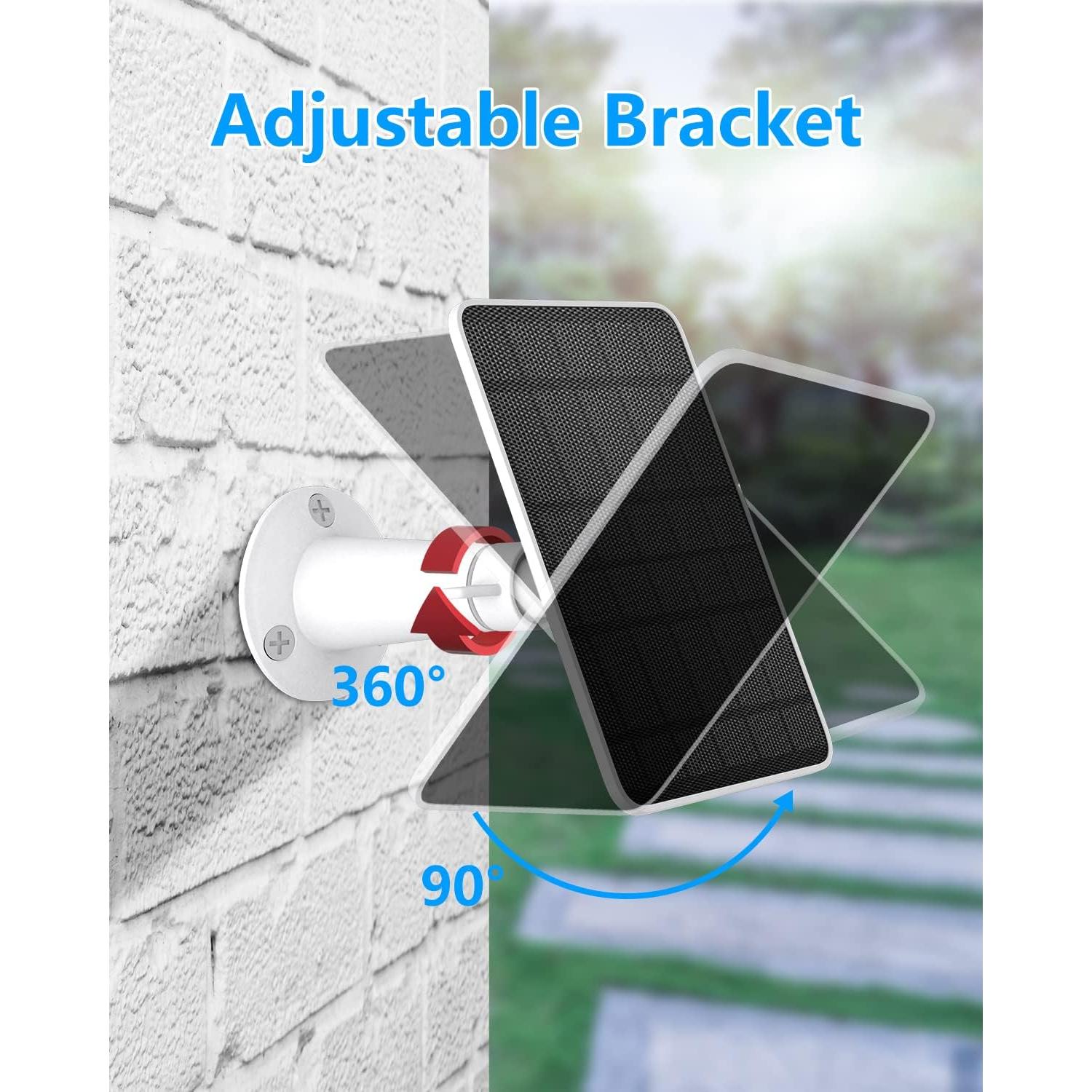 Cargador Solar WININMETA 5W para Cámaras Eufy - Paquete de 2