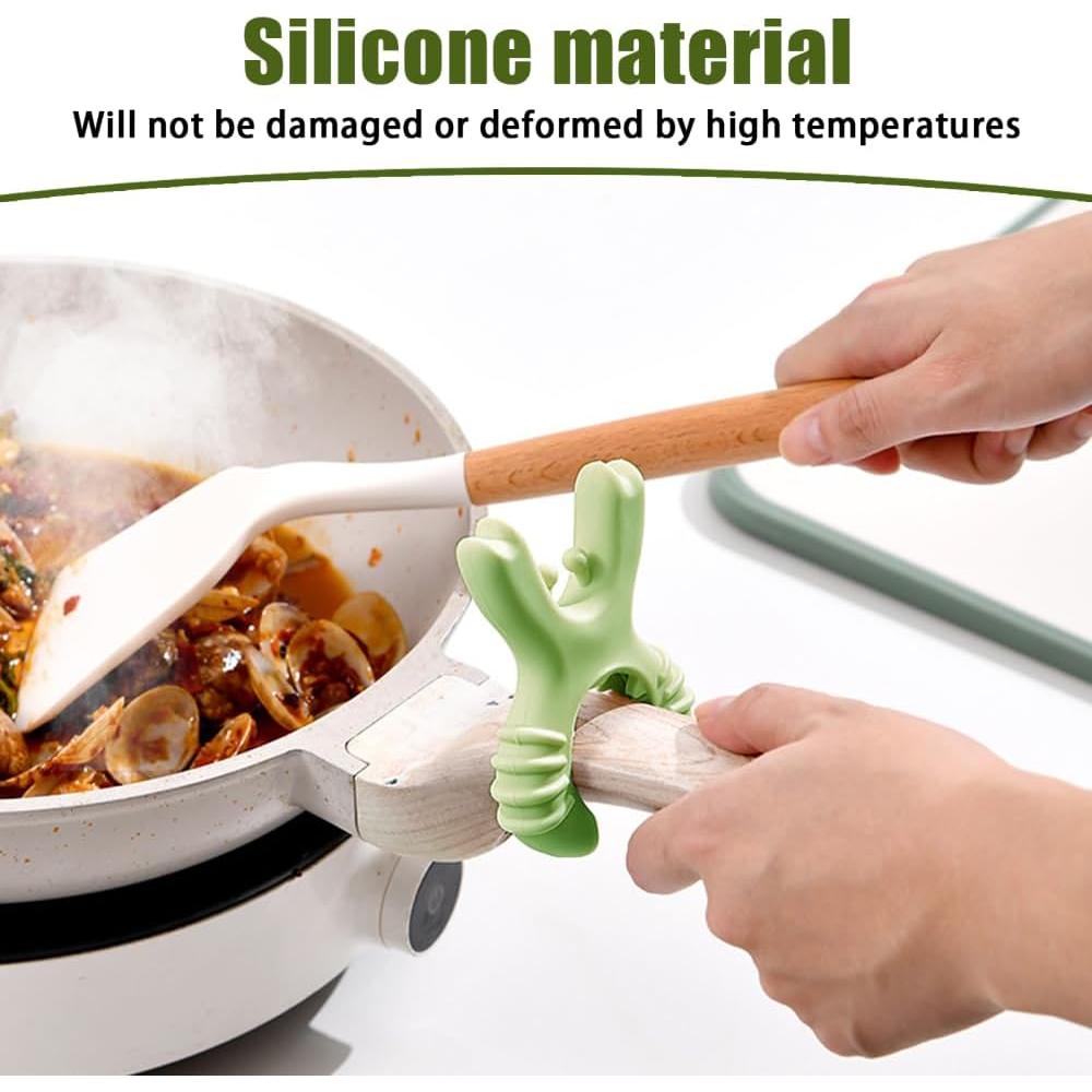 Soporte de Silicona para Espátula MiOYOOW - 2PCS Cangrejo