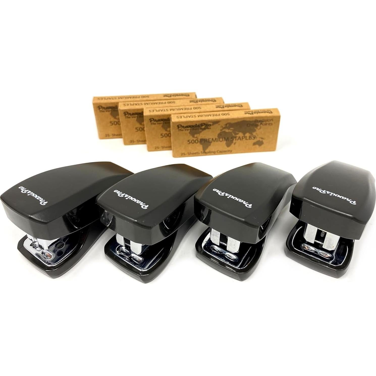 Conjunto de Mini Grapadoras PraxxisPro Aria - 2 Unidades, 2000 Grapas