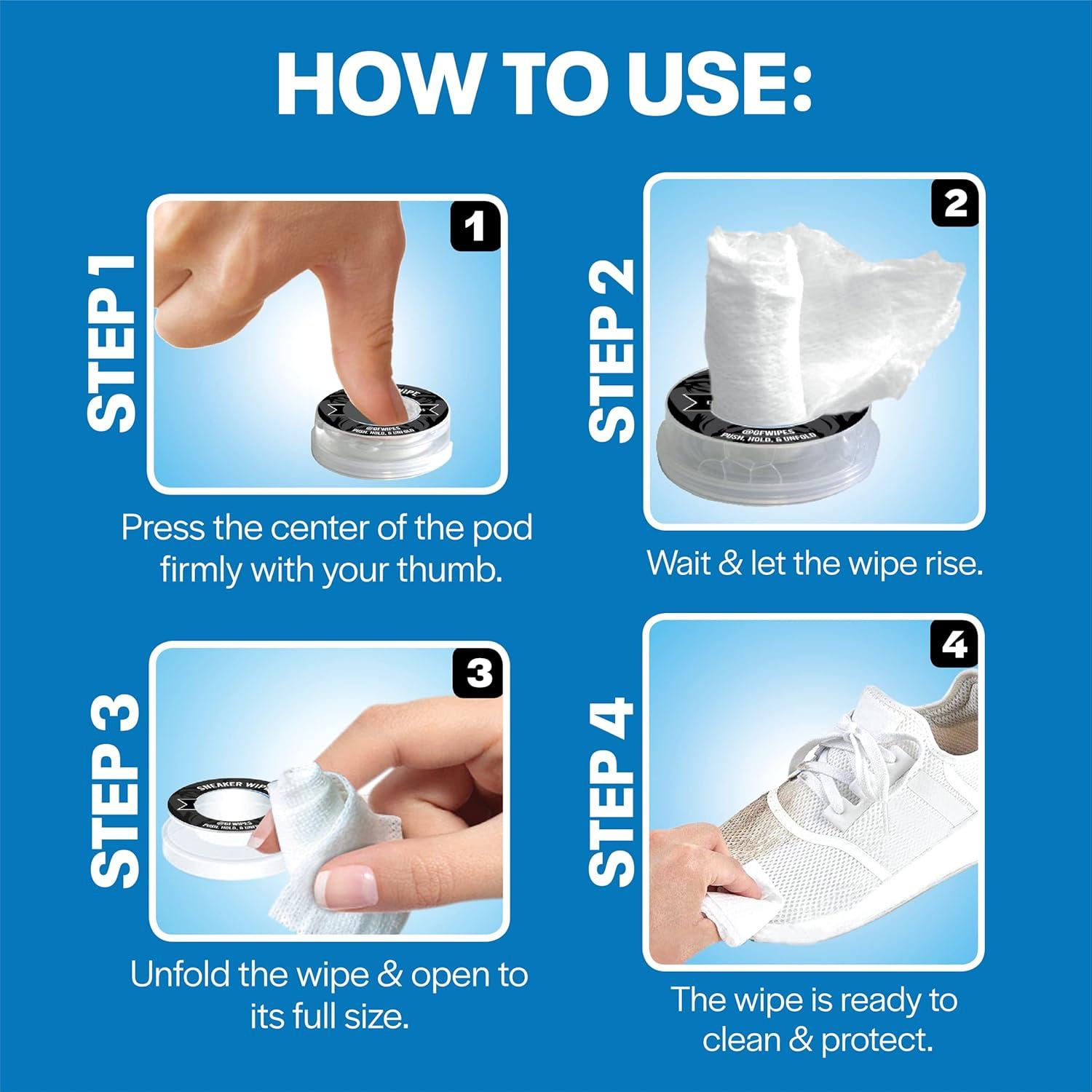 Toallitas de Limpieza Game Face para Zapatillas - 8 Pods