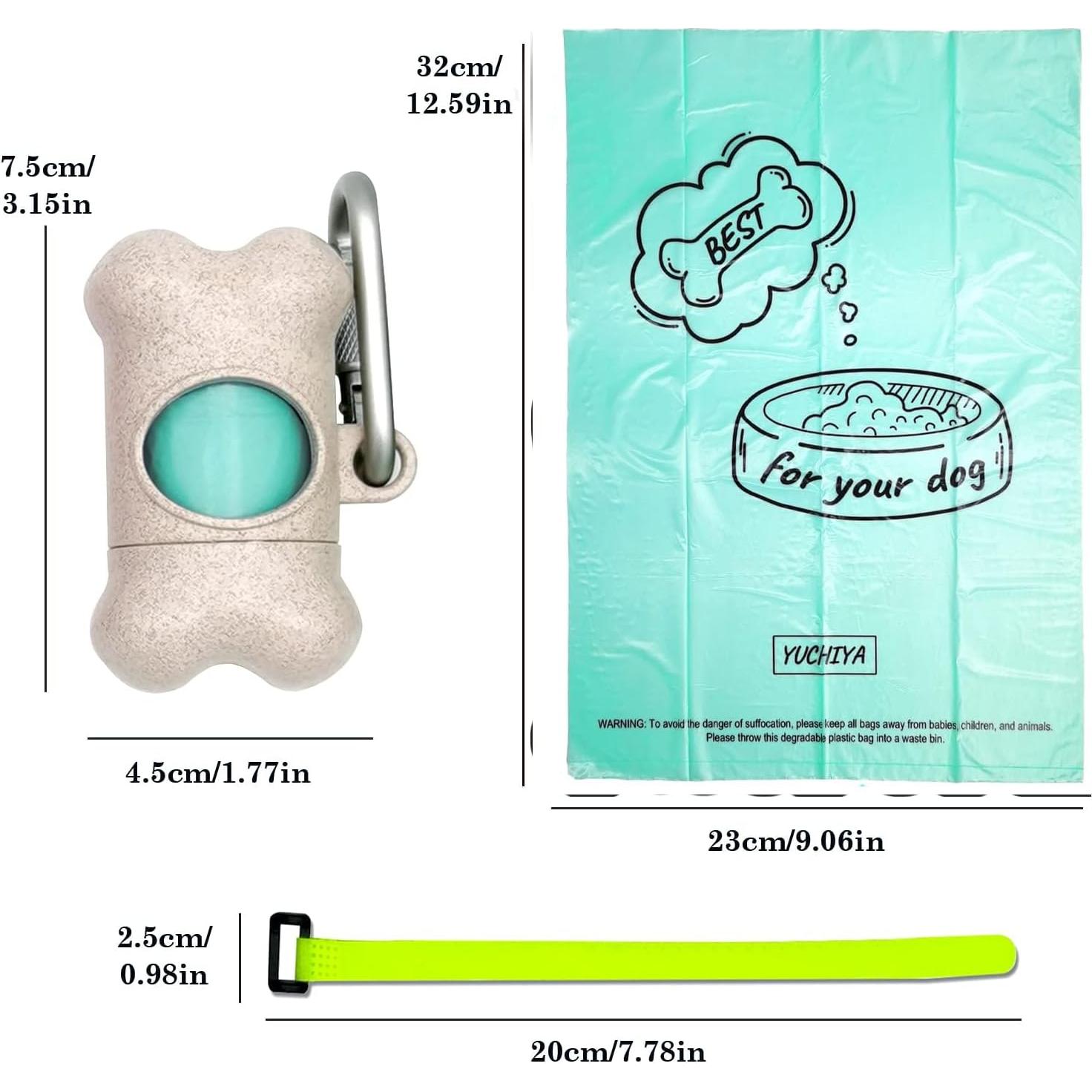 Dispensador de Bolsas para Excremento de Perro YUCHIYA Beige