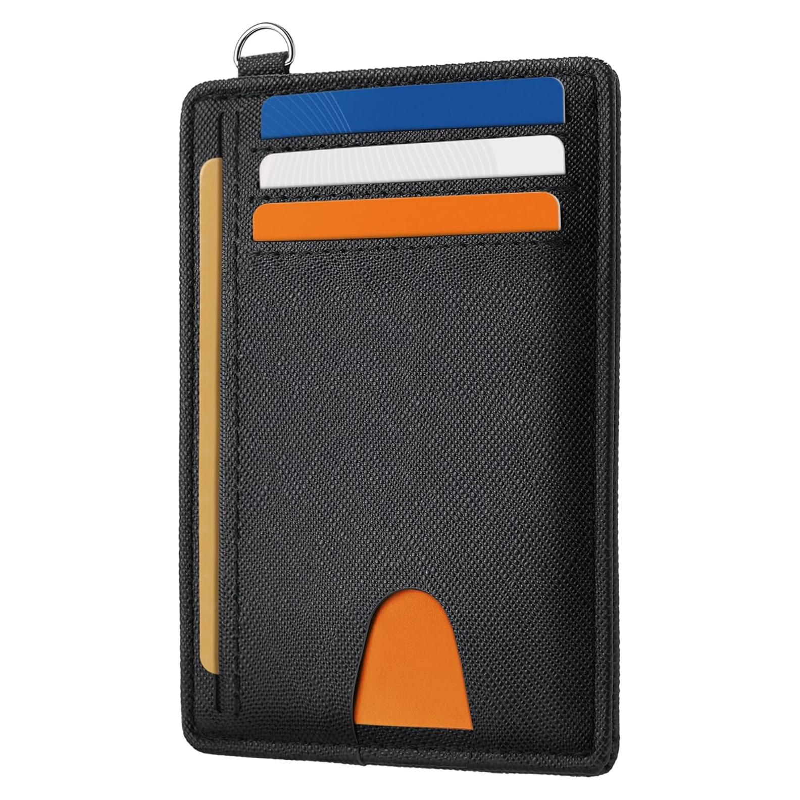 Cartera Slim Mayski RFID Minimalista Unisex Negra