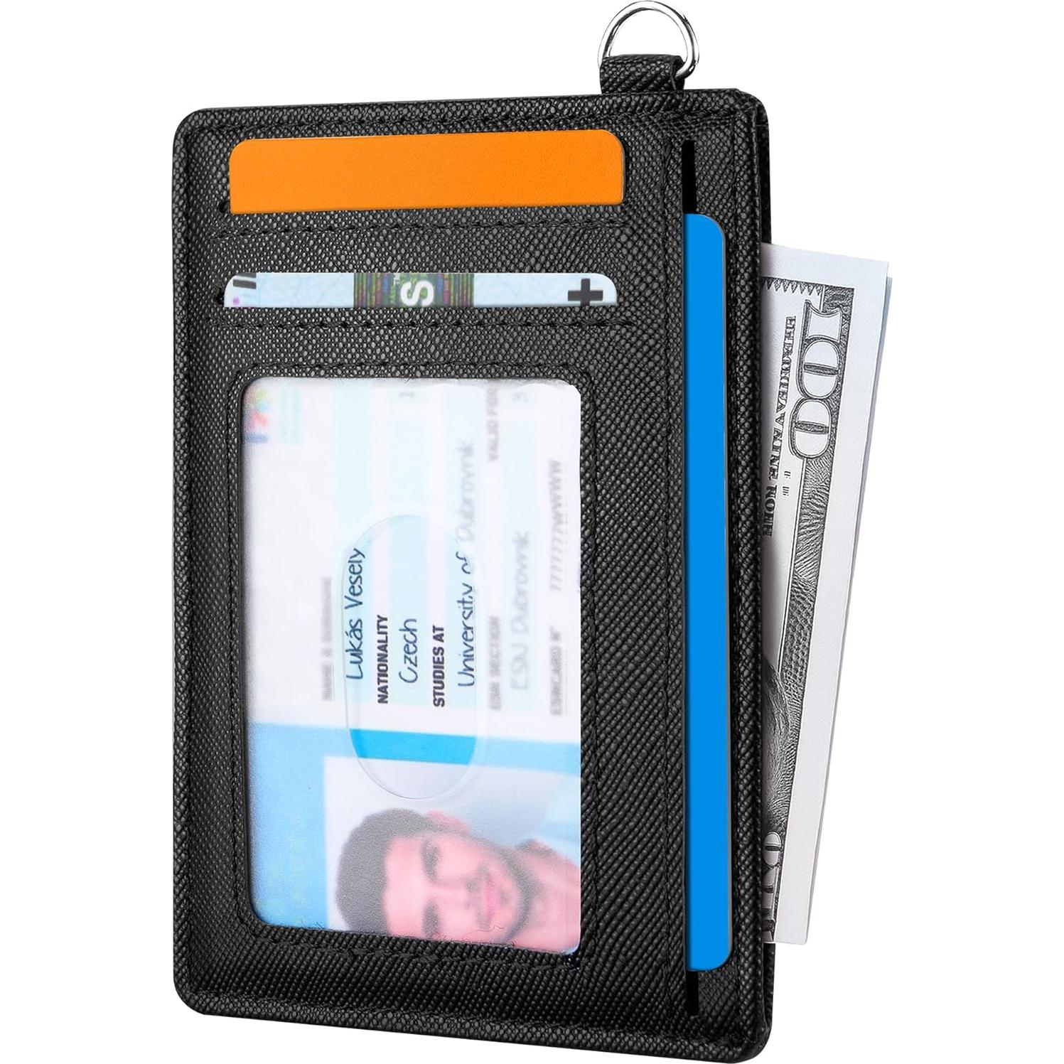 Cartera Slim Mayski RFID Minimalista Unisex Negra