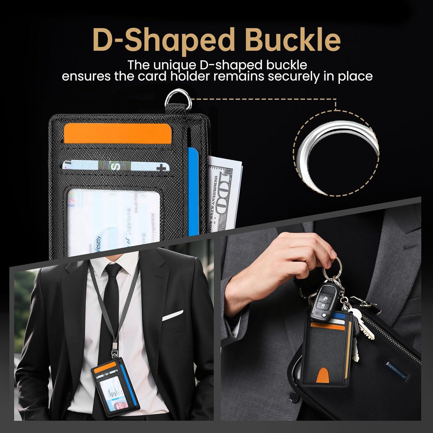 Cartera Slim Mayski RFID Minimalista Unisex Negra