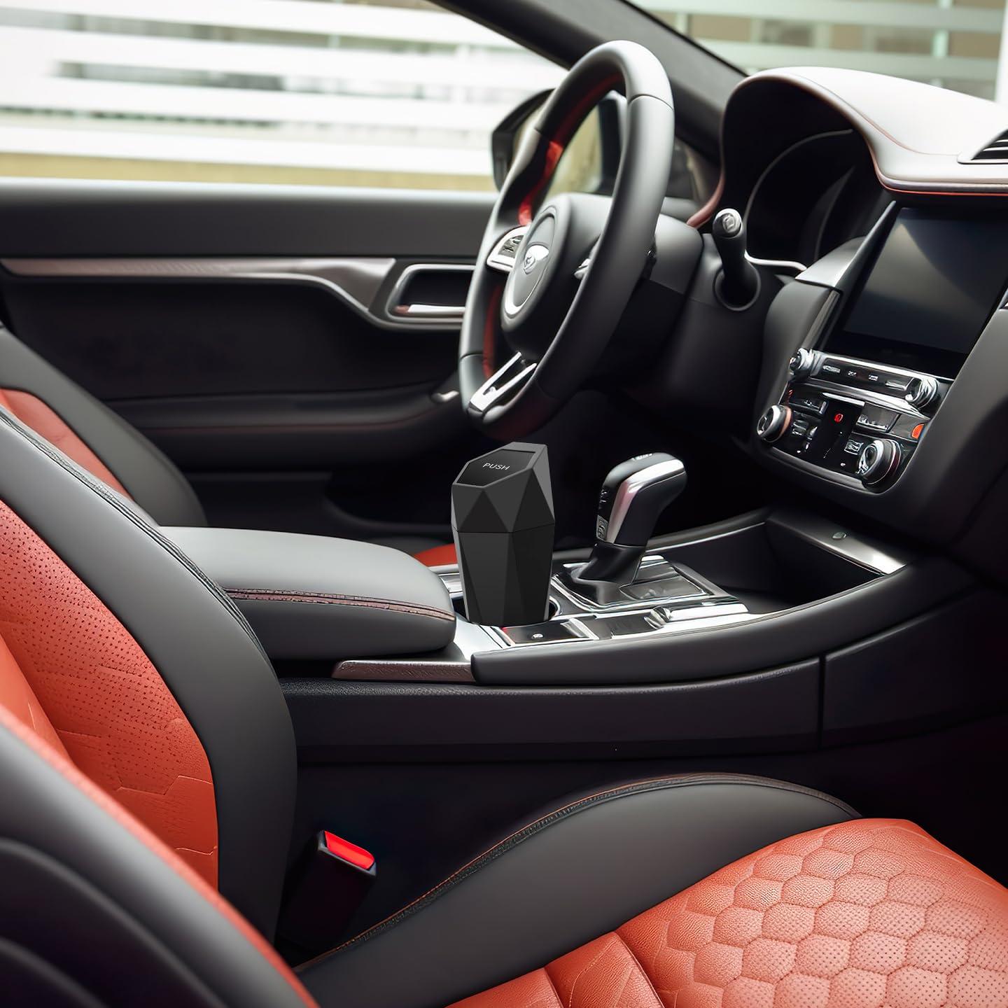 Basurero de Auto Ginsco Mini con Tapa a Prueba de Fugas