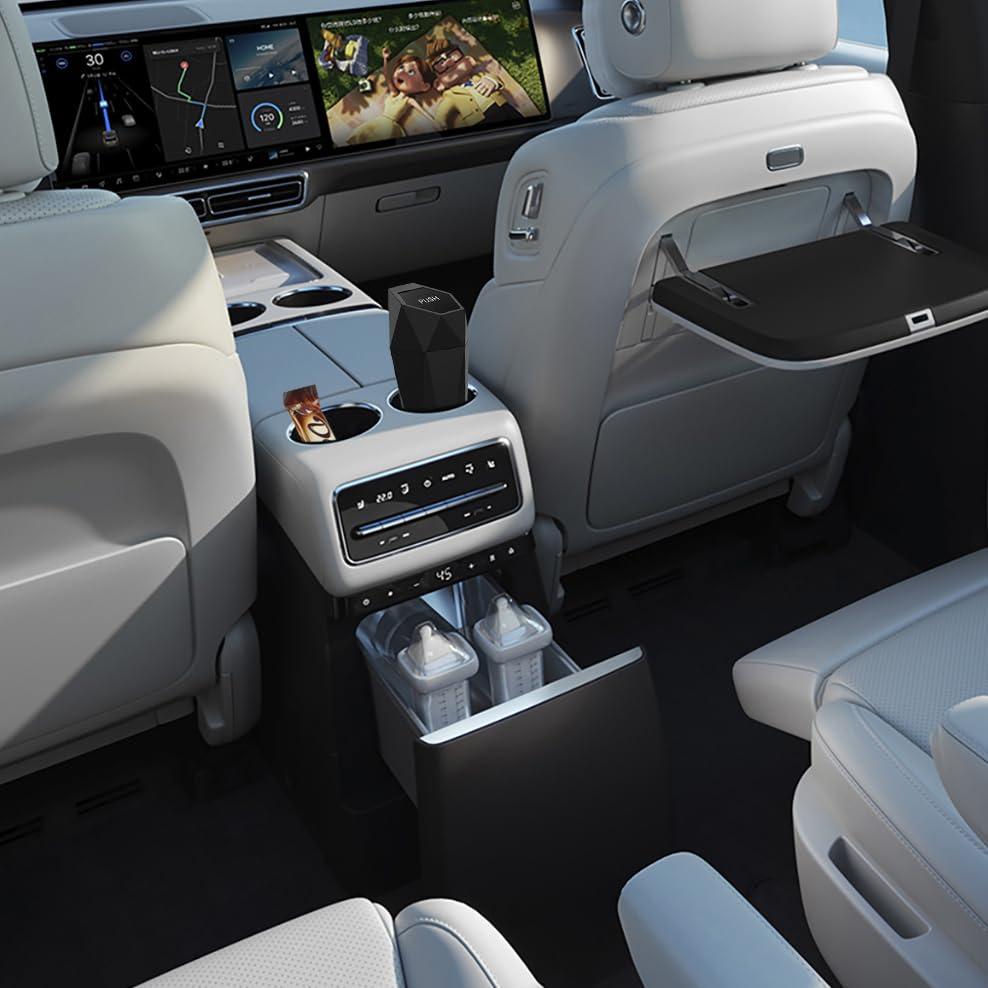 Basurero de Auto Ginsco Mini con Tapa a Prueba de Fugas