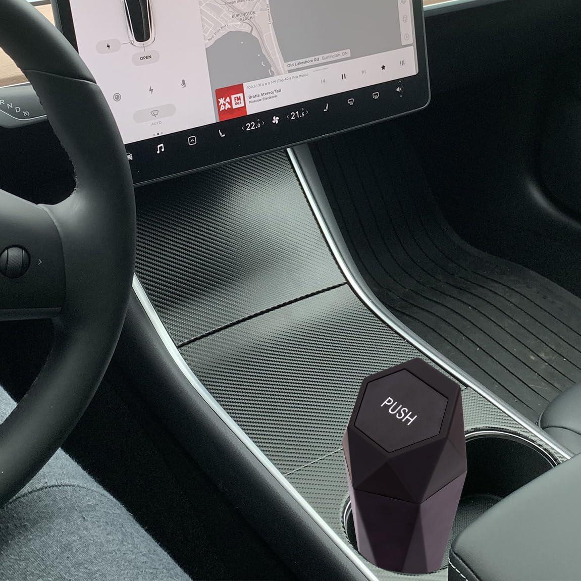 Basurero de Auto Ginsco Mini con Tapa a Prueba de Fugas