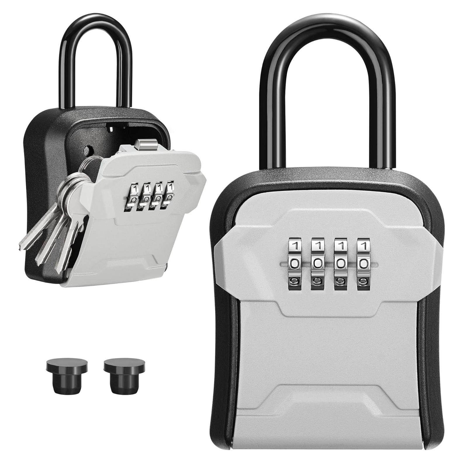 Caja de Seguridad Puroma para Llaves, Montable en Pared, Gris