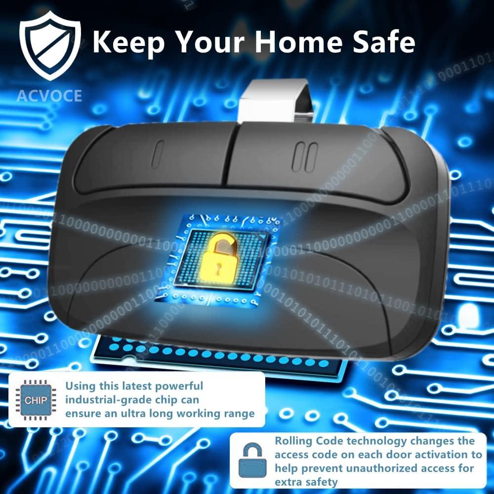 Control Remoto Universal Acvoce SM24 para Puertas de Garaje