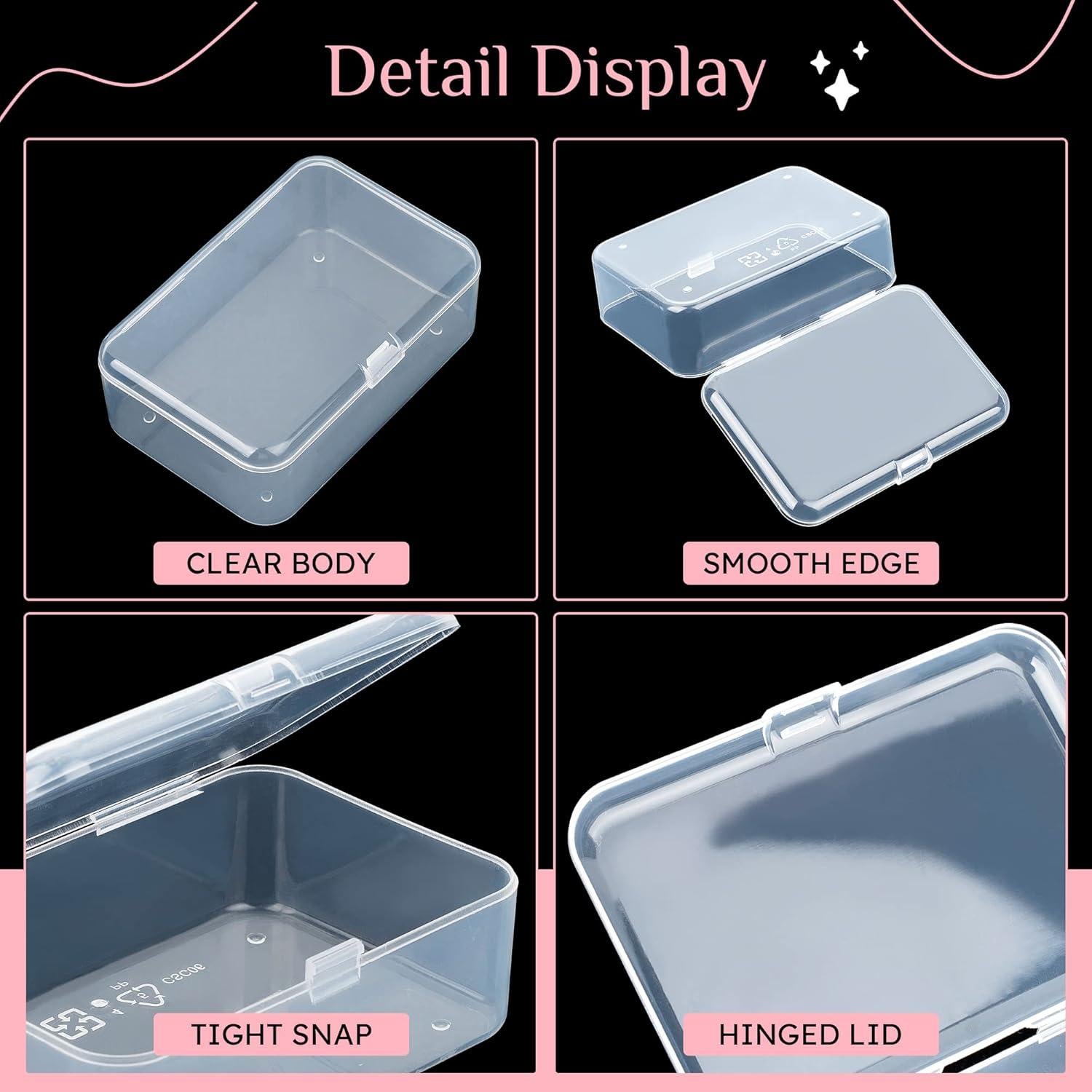 Contenedores de Almacenamiento ISKYBOB 6 Piezas 9.5x6x3cm