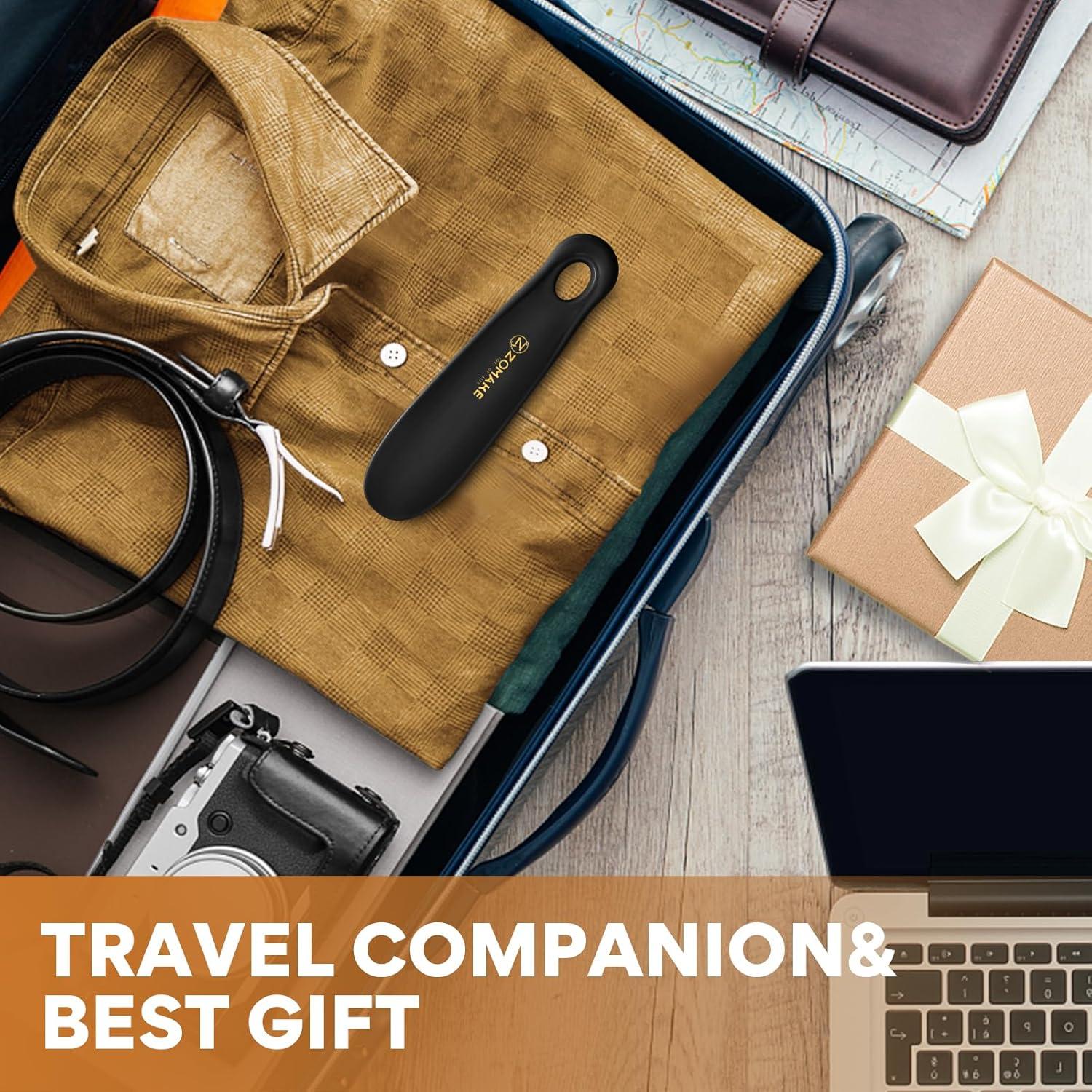 Cuerno de Zapato ZOMAKE Pequeño 18.5 cm Negro para Viaje