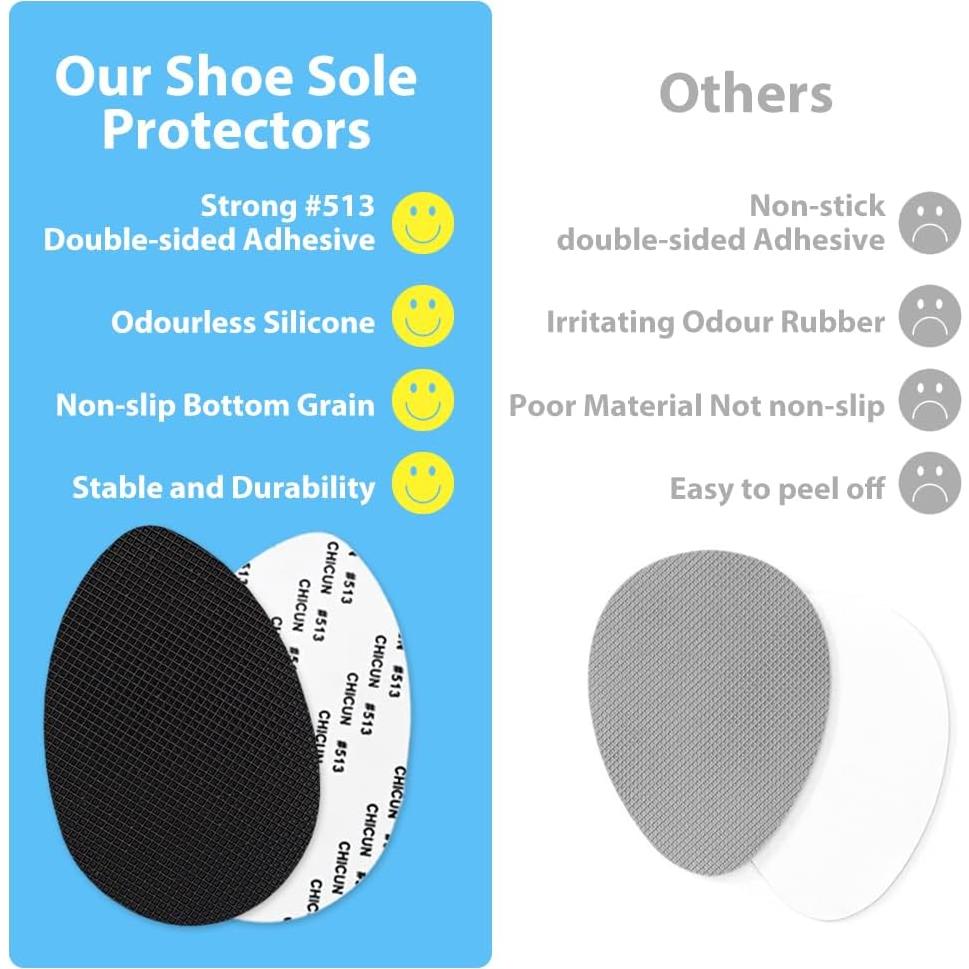 Protectores Adhesivos Antideslizantes Dr. Shoesert para Suelas