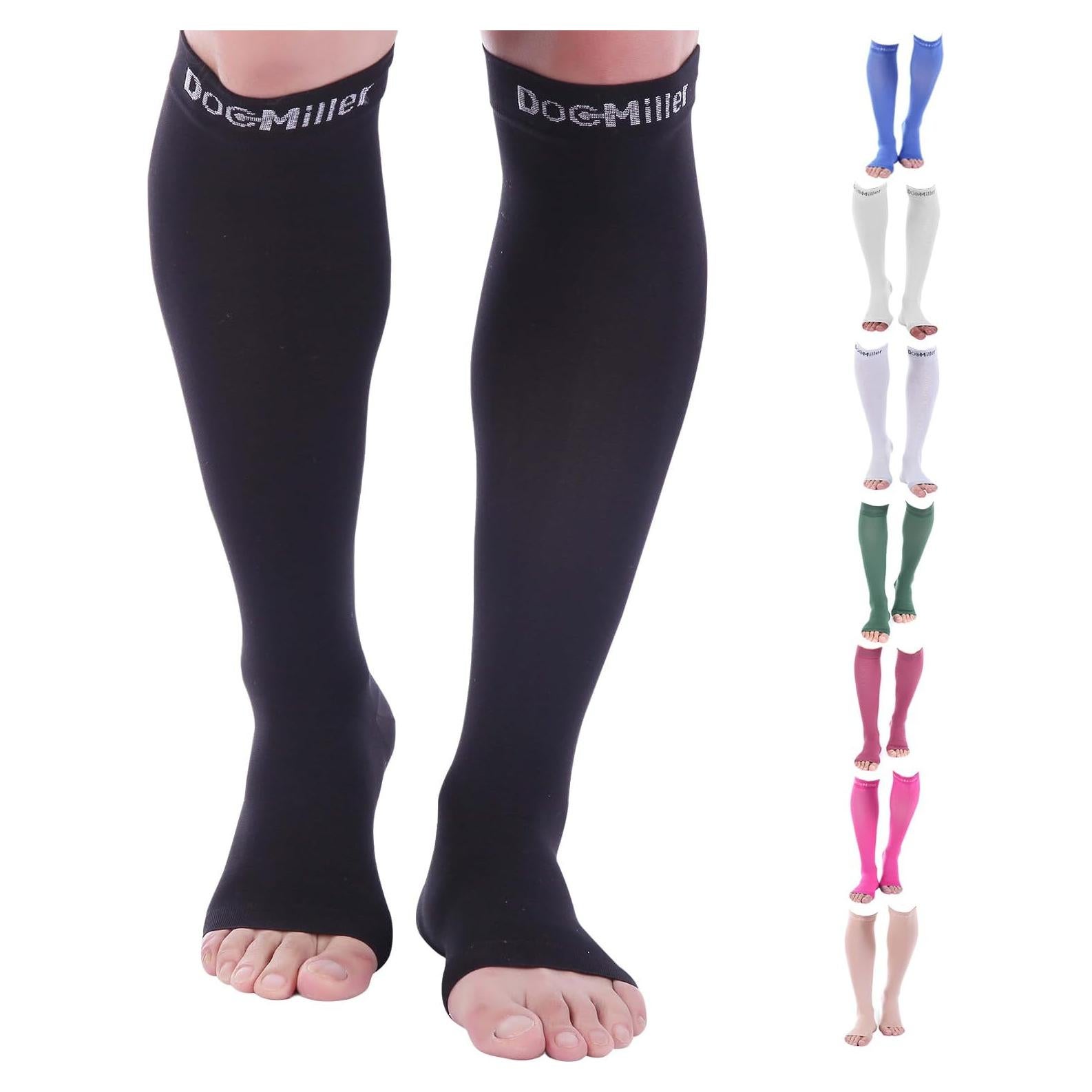 Calcetines de Compresión Abiertos Doc Miller 15-20 mmHg Unisex