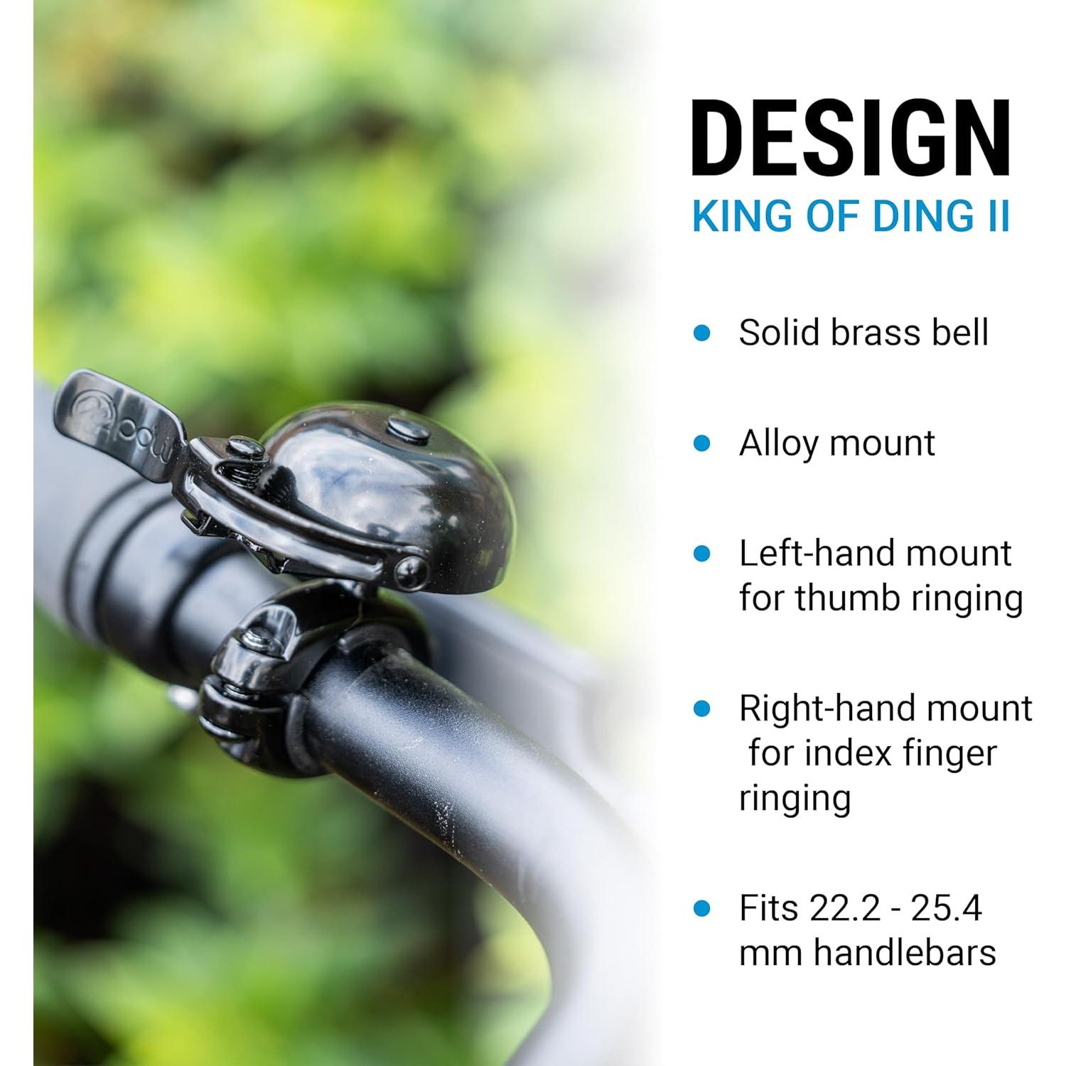 Portland Design Works King of Ding II Brass Bell