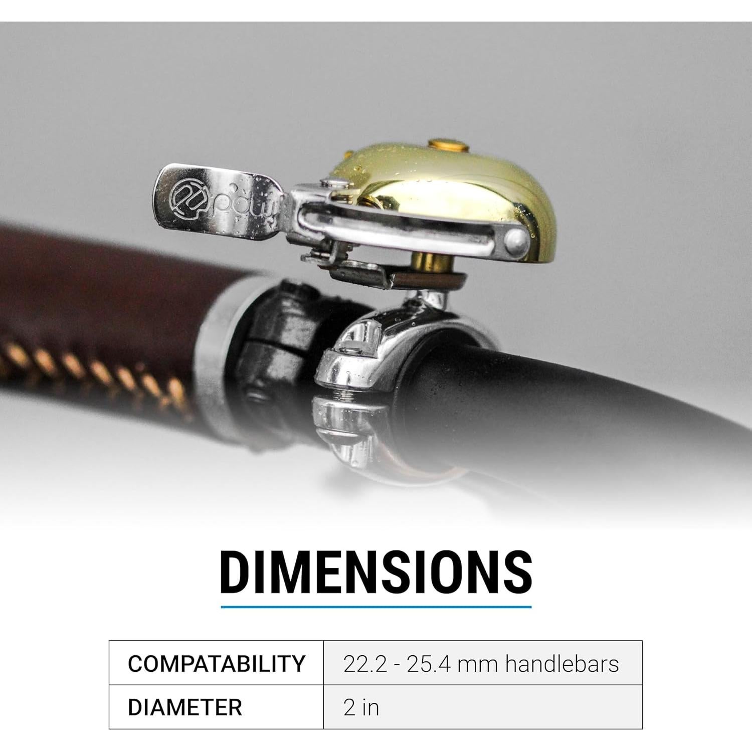 Portland Design Works King of Ding II Brass Bell