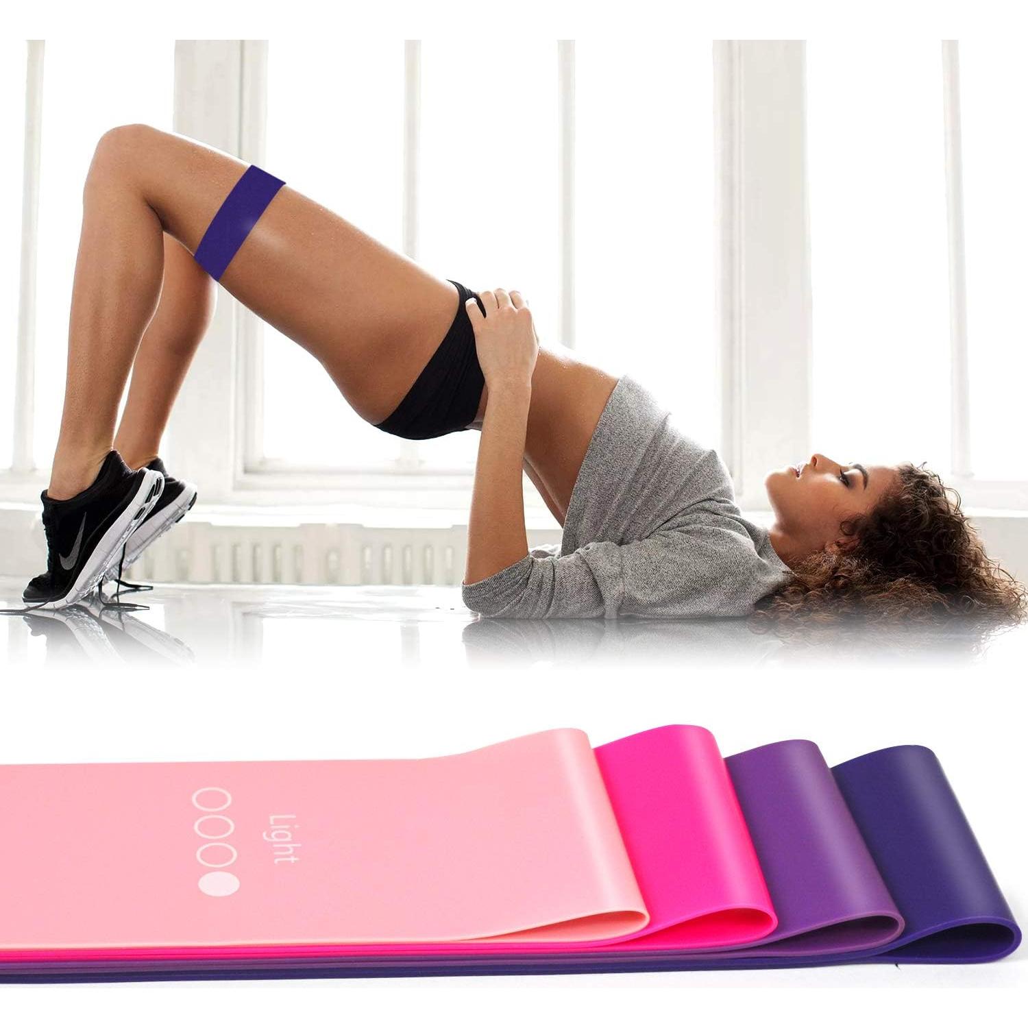 Bandas de Resistencia XCLOHAS para Ejercicio y Yoga - 4 Piezas