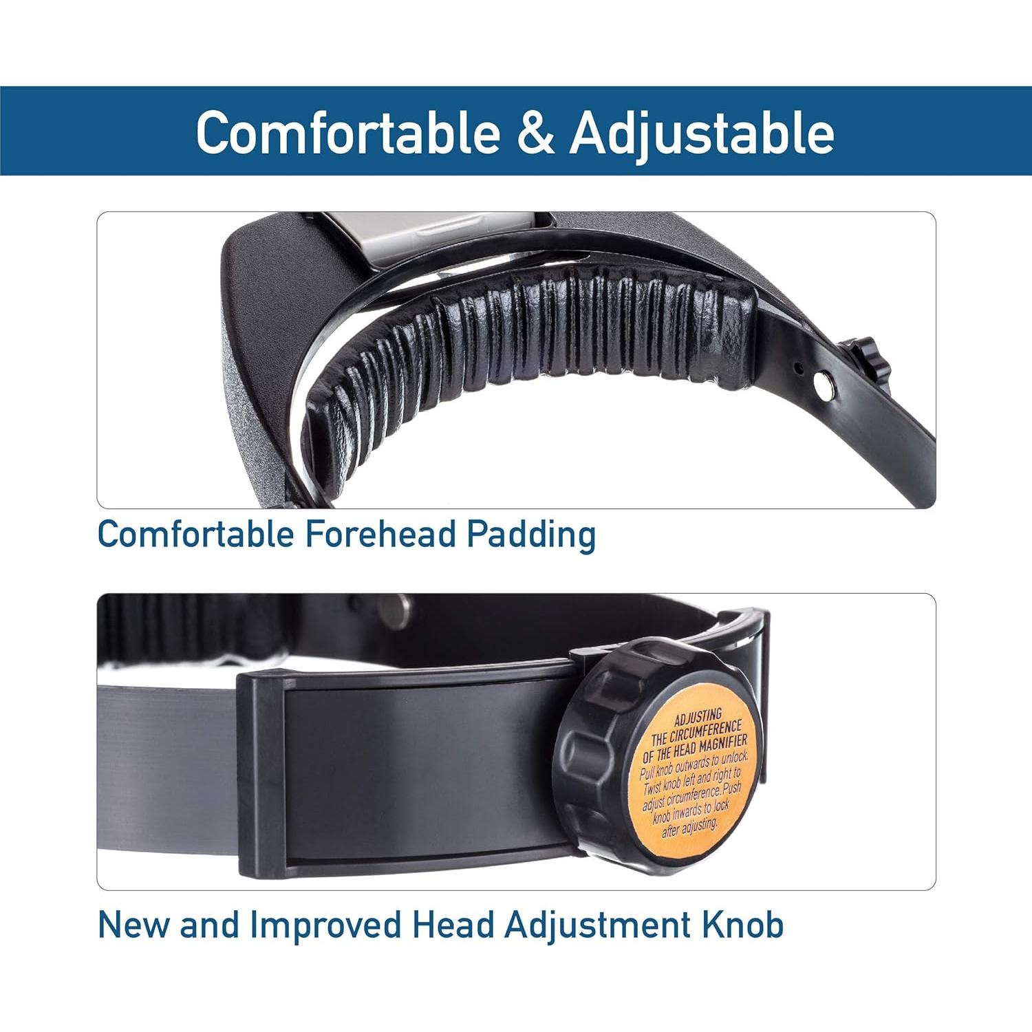 Lupa de Cabeza Iluminada SE MH1067L 4.5x Ajustable LED