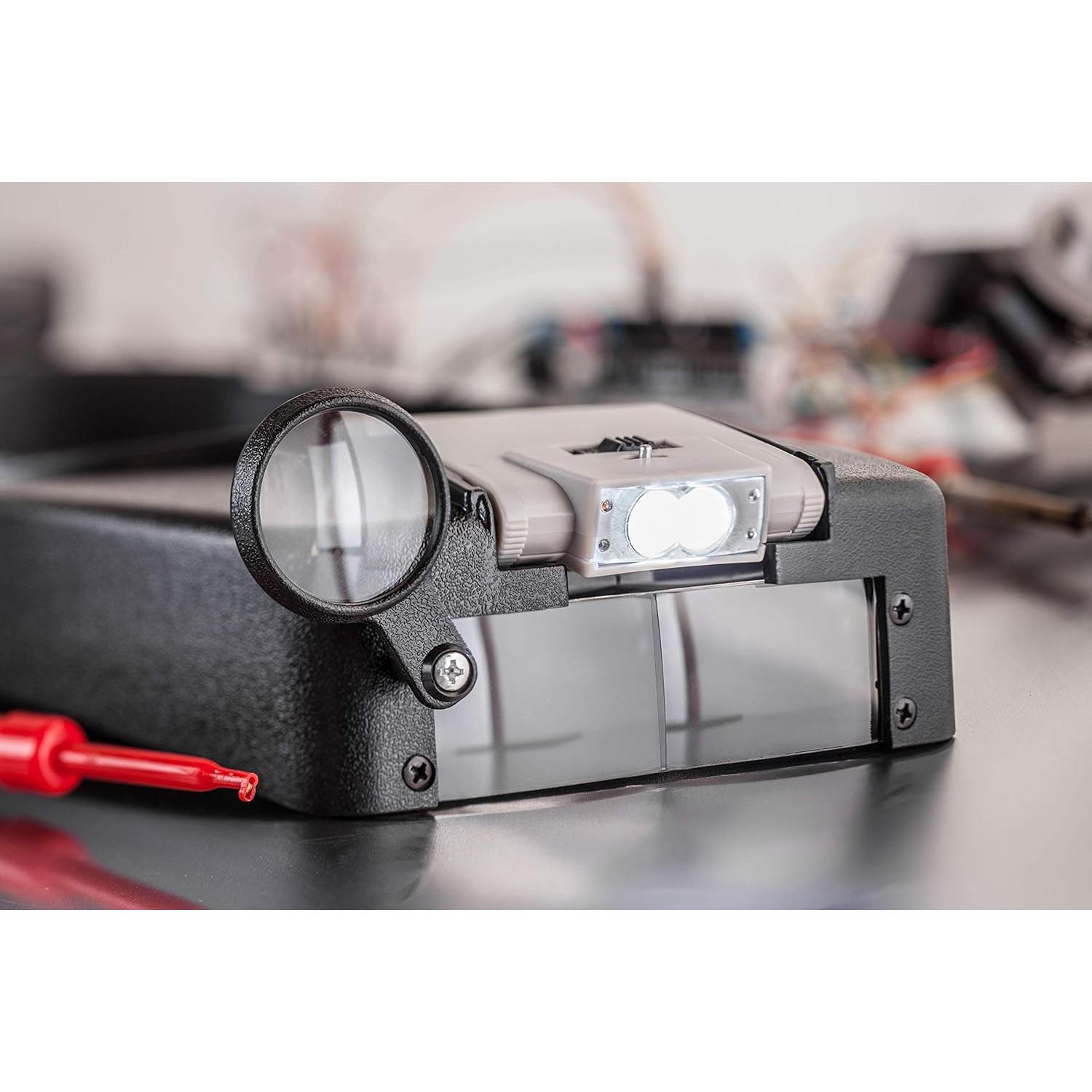 Lupa de Cabeza Iluminada SE MH1067L 4.5x Ajustable LED