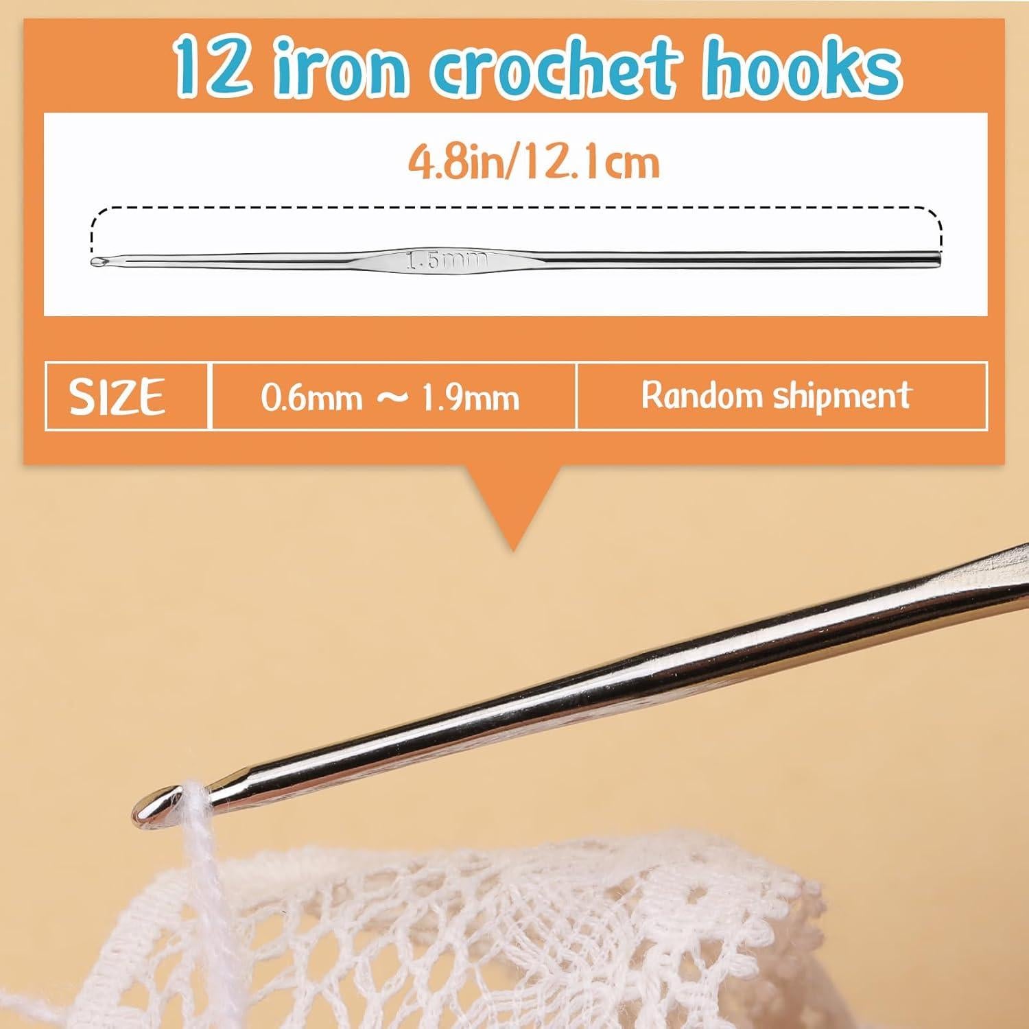 Juego de Ganchillos IMZAY 110 Pcs Ergonómico con Estuche