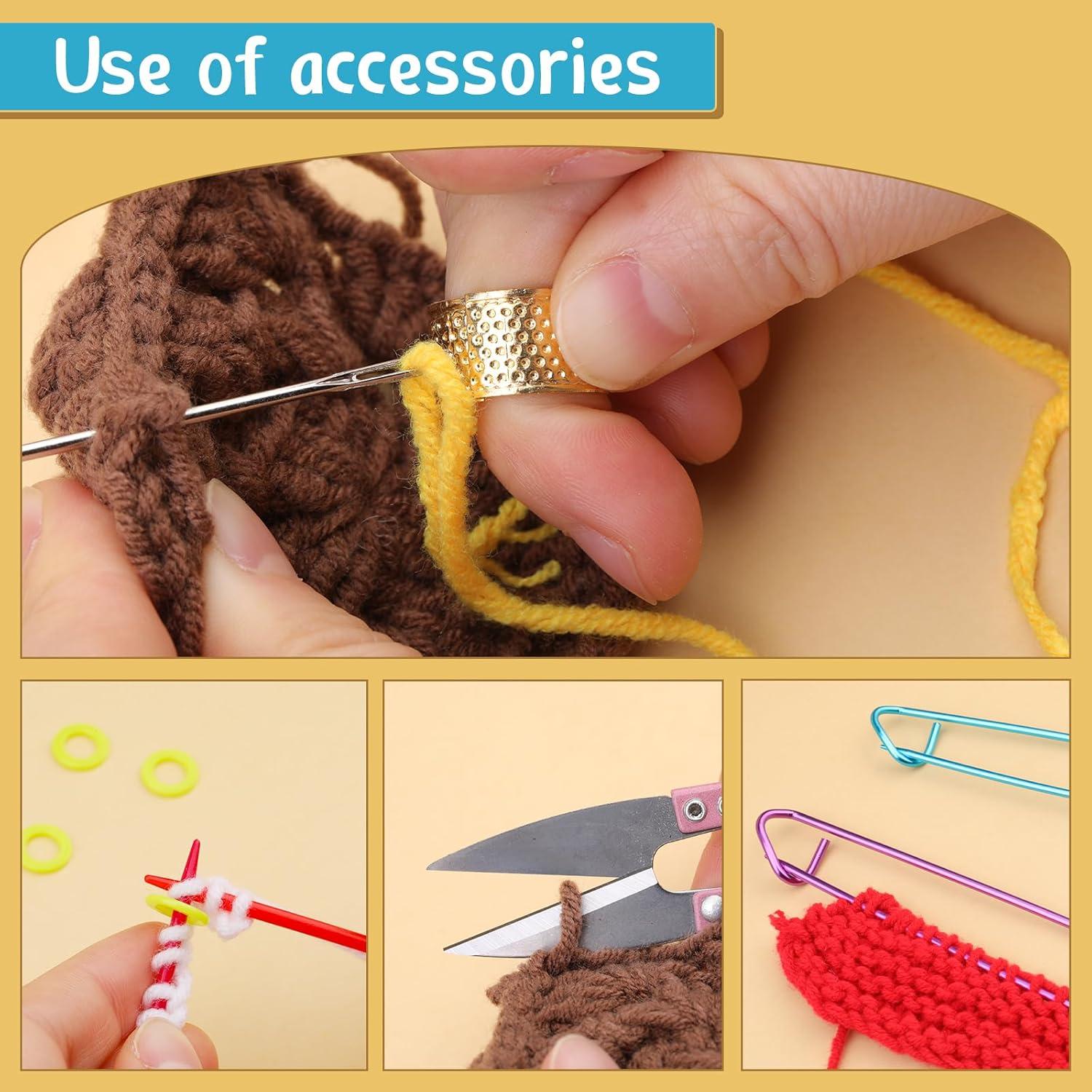 Juego de Ganchillos IMZAY 110 Pcs Ergonómico con Estuche