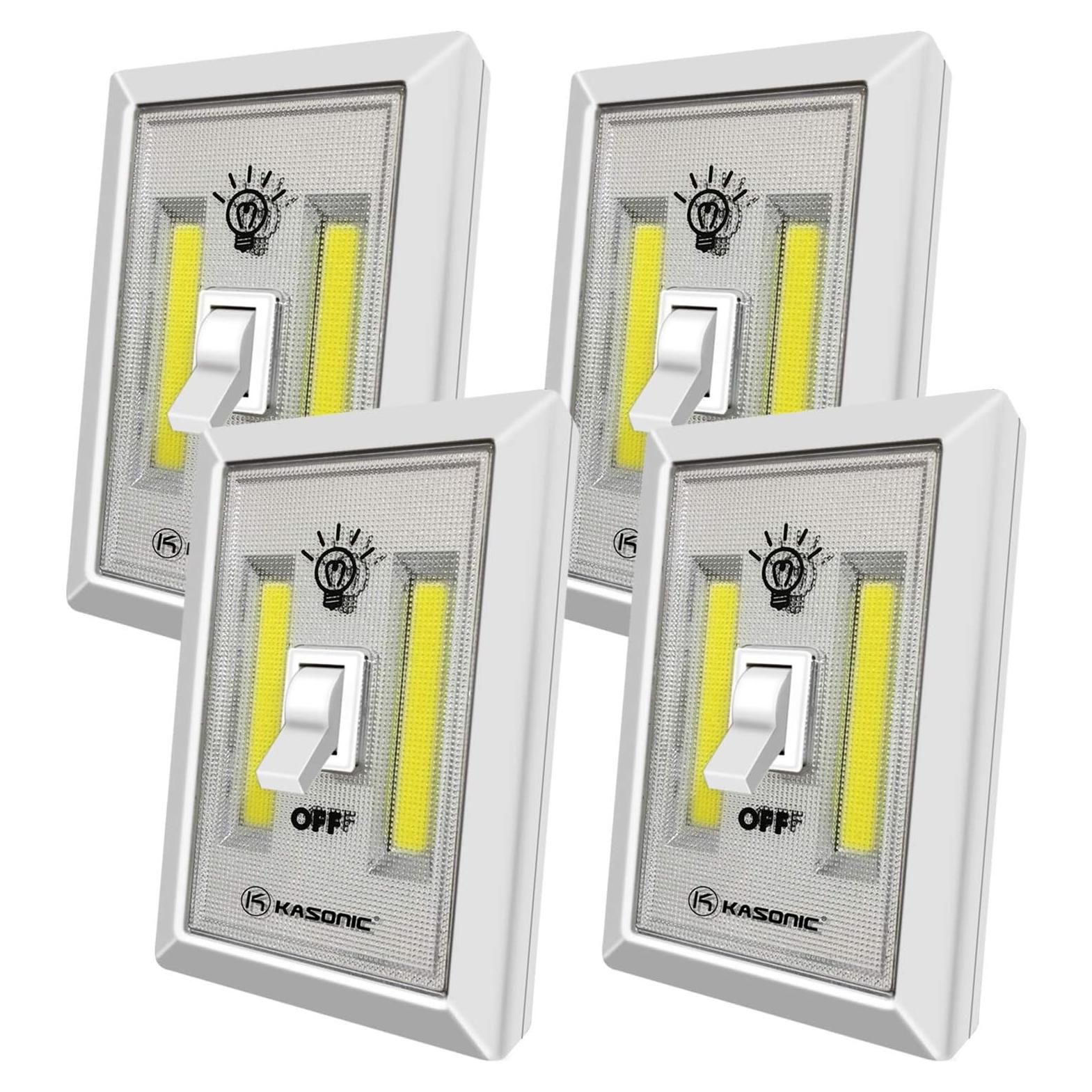 Luz Nocturna LED K KASONIC 200 Lúmenes Inalámbrica 4 Paquete