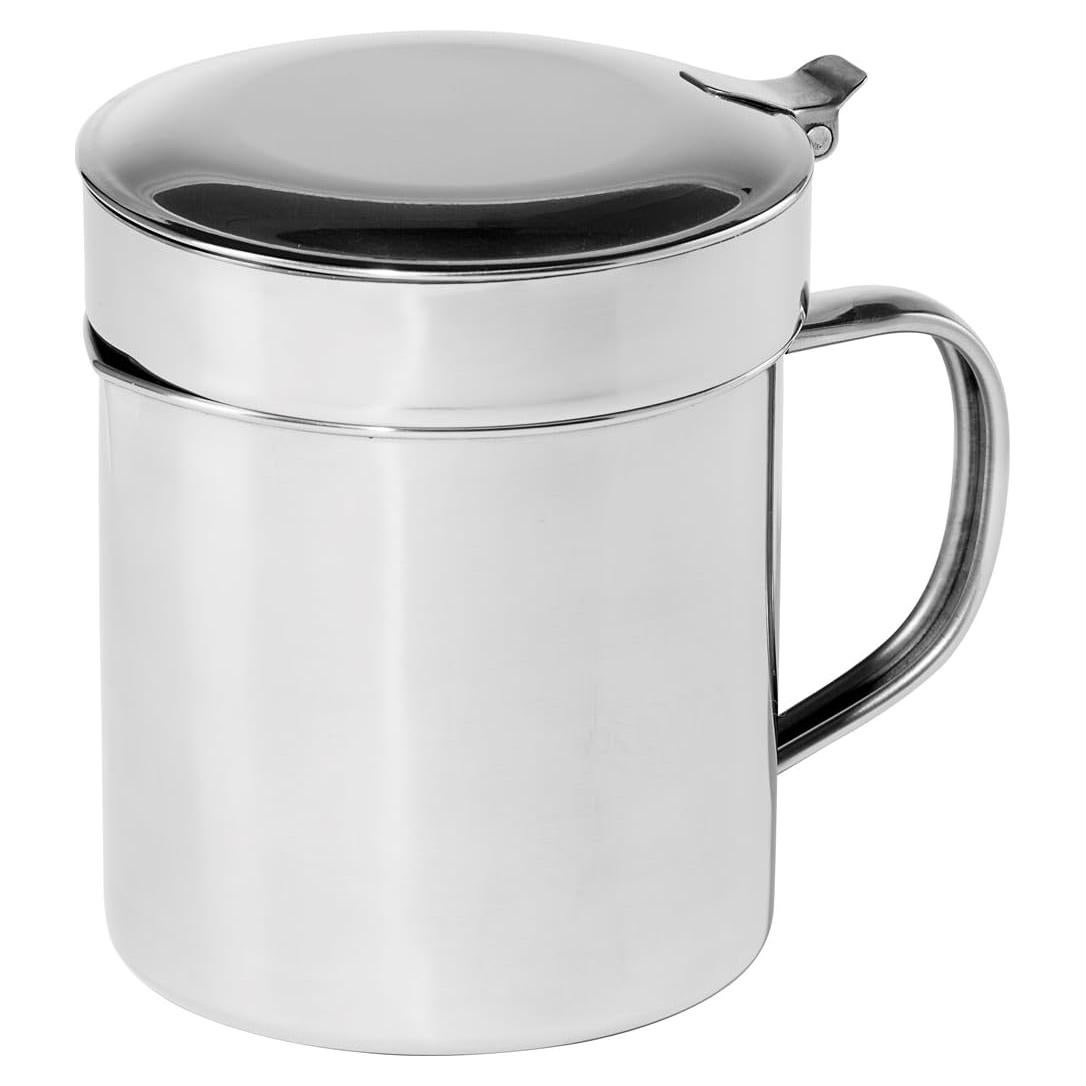 Contenedor de grasa OGGI de acero inoxidable 0.95 Lt con colador