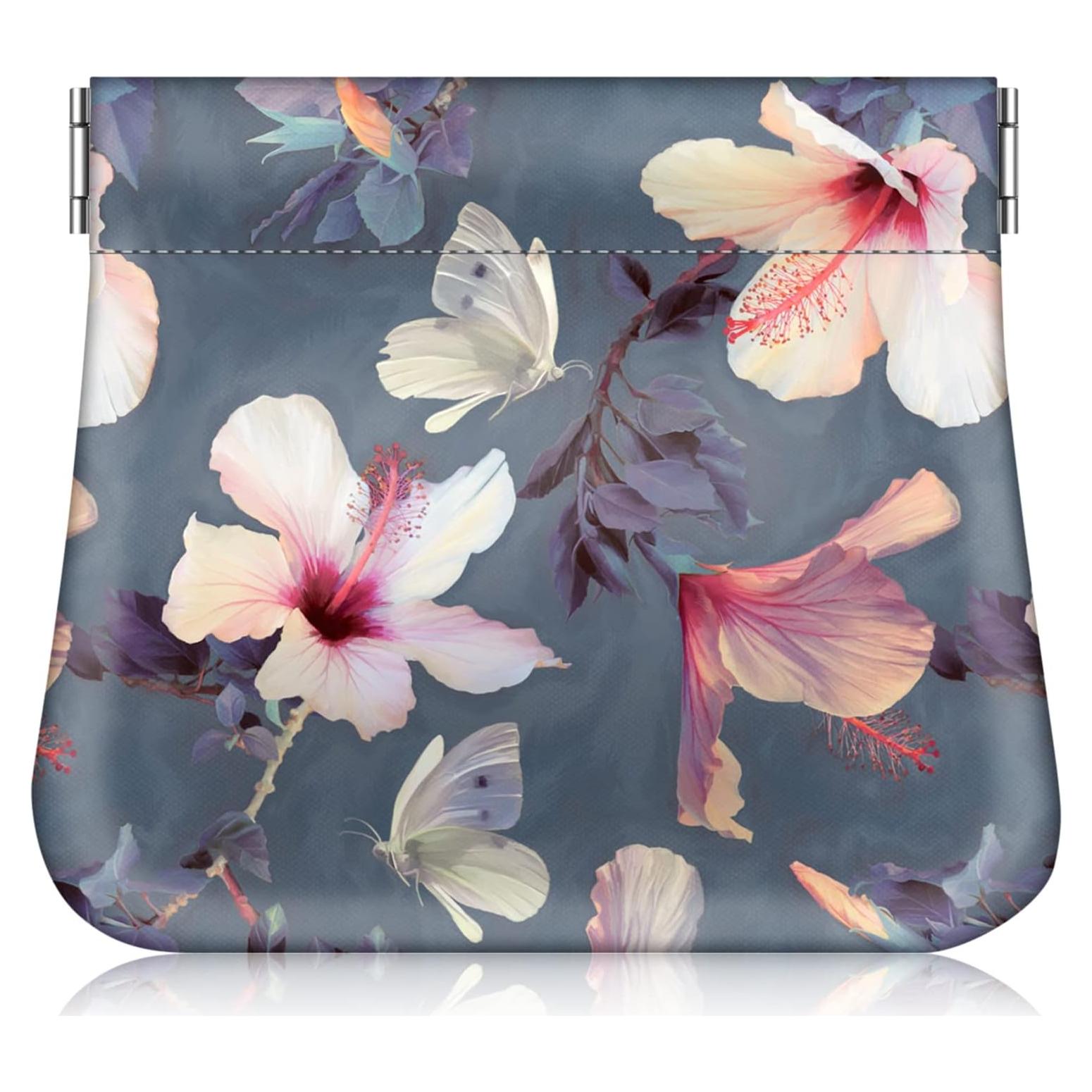 Billetera de Monedas Fintie ASCA Hibisco en Flor para Mujer