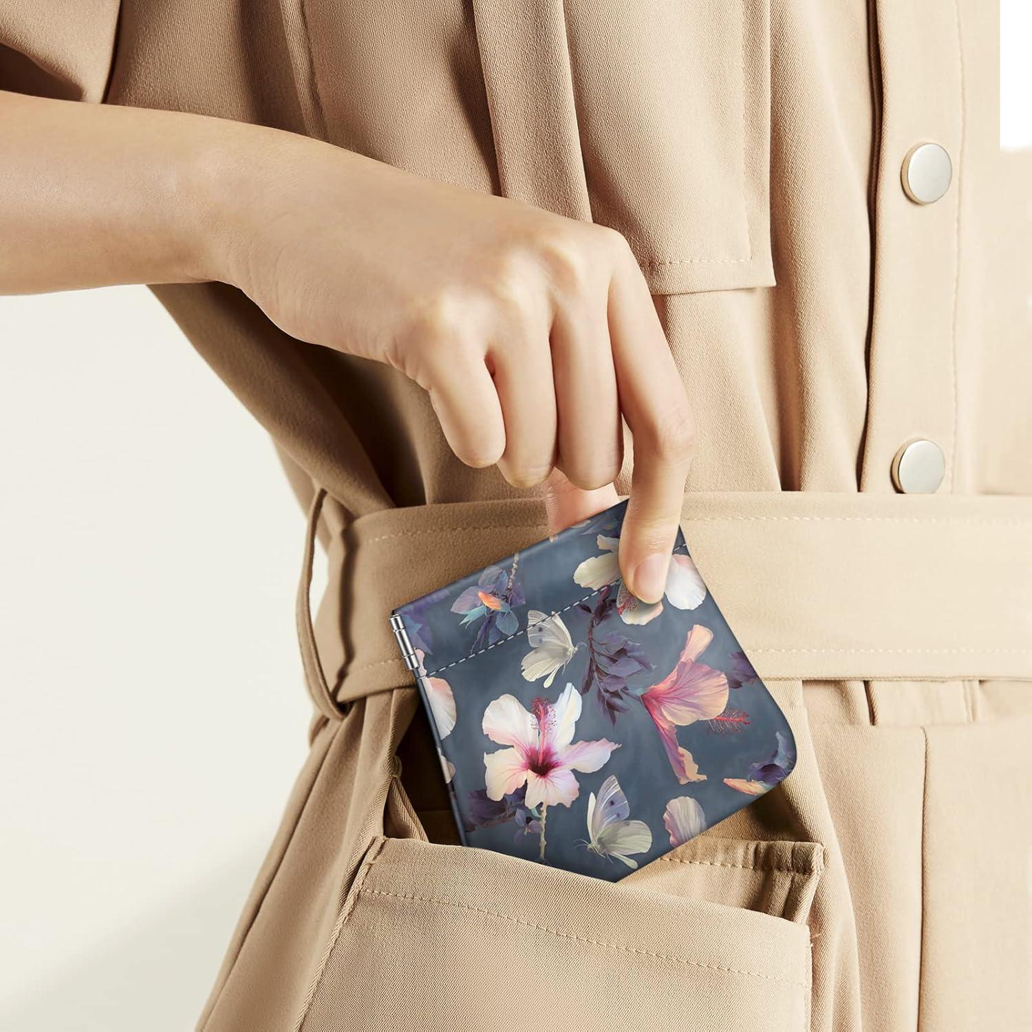 Billetera de Monedas Fintie ASCA Hibisco en Flor para Mujer