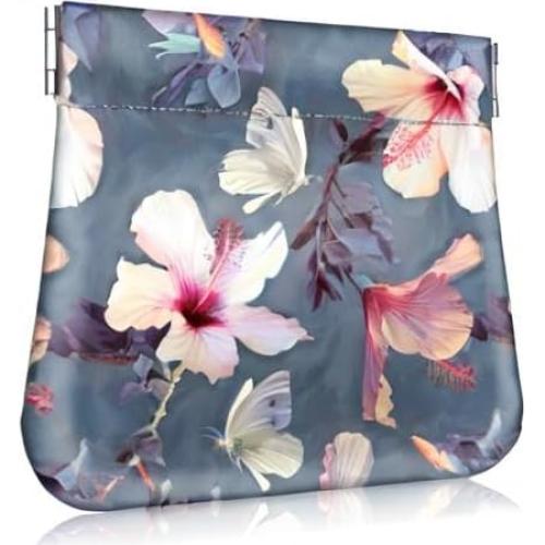 Billetera de Monedas Fintie ASCA Hibisco en Flor para Mujer