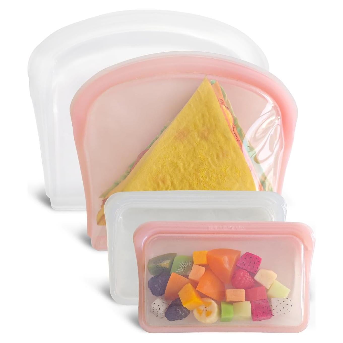 Bolsas de Almacenamiento de Silicona DGitaor 4P Reutilizables