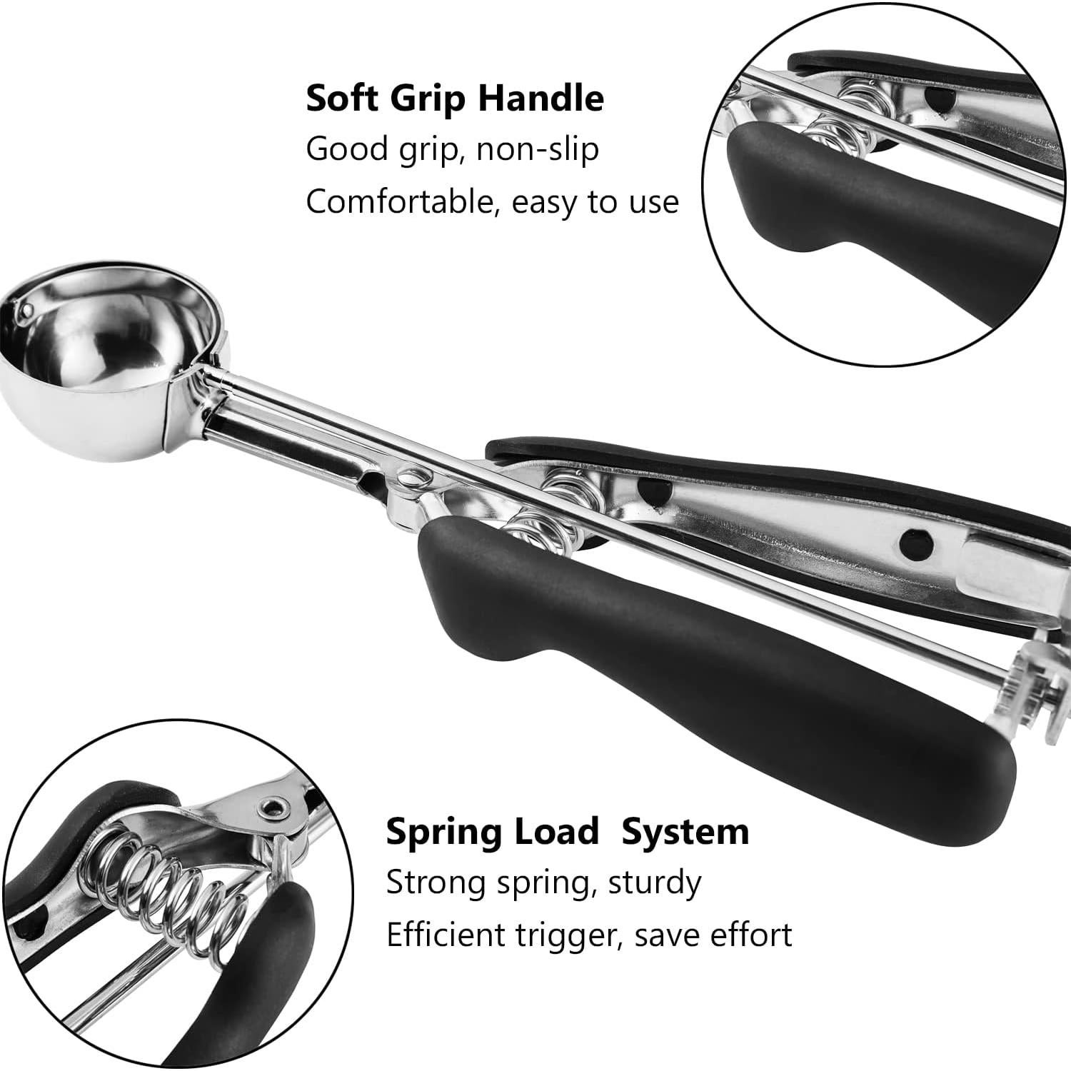 Cucharón para Galletas JUNADAEL #16 4 Cucharadas Acero Inoxidable