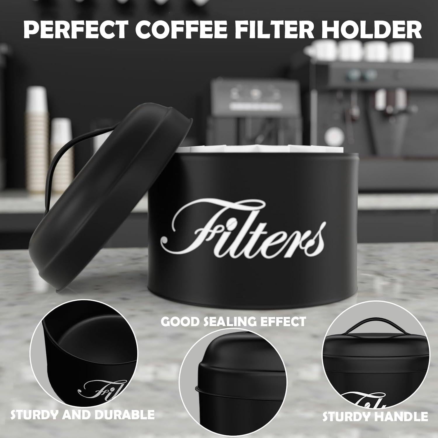 Soporte para Filtros de Café CORTNK Negro Redondo 15.7 cm