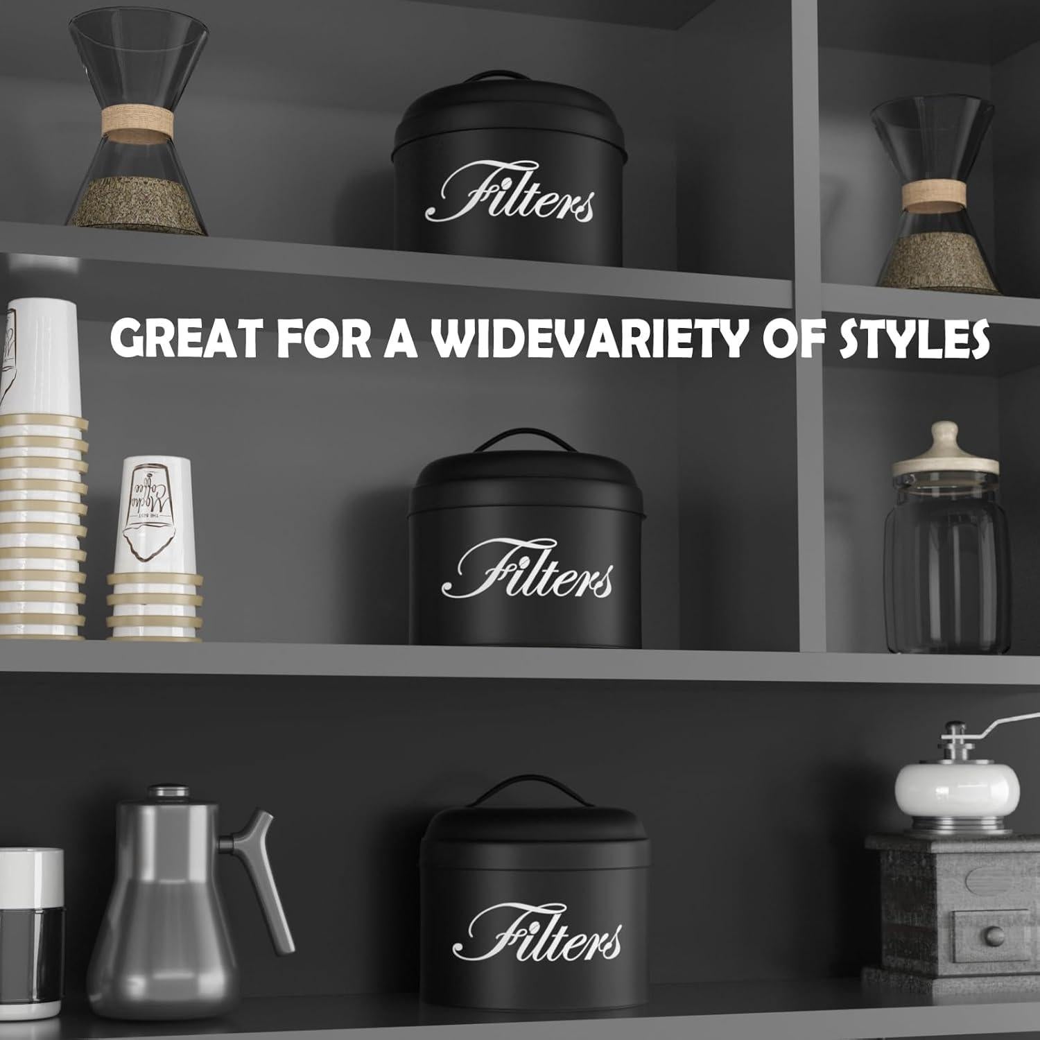 Soporte para Filtros de Café CORTNK Negro Redondo 15.7 cm