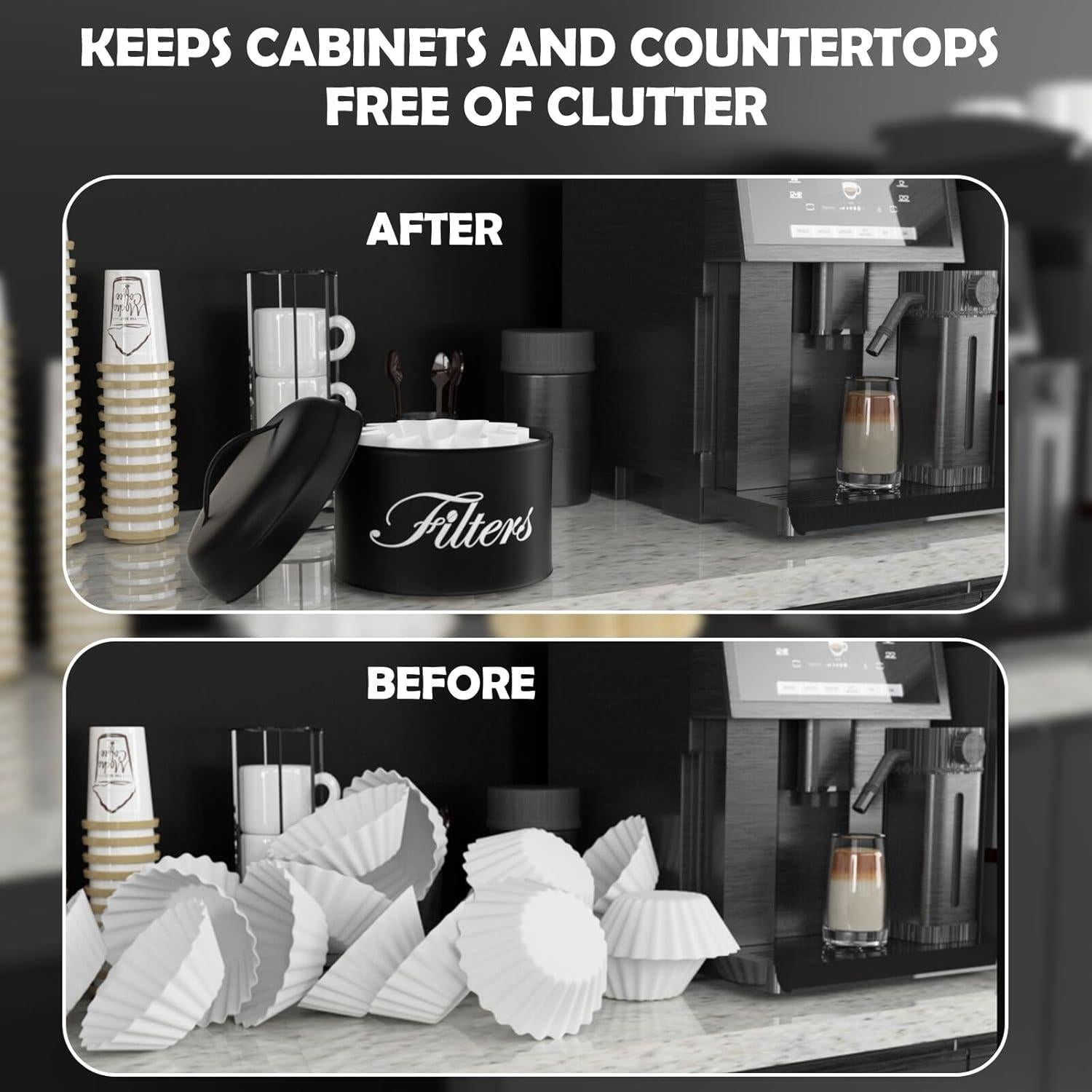 Soporte para Filtros de Café CORTNK Negro Redondo 15.7 cm