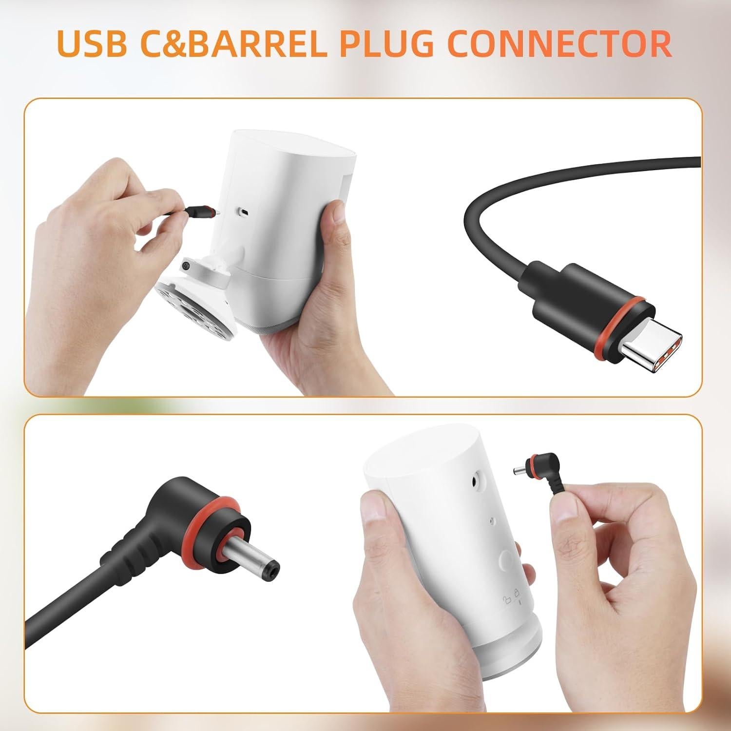 Panel Solar Paodekua 2 Pcs 4W para Cámara Ring Negro