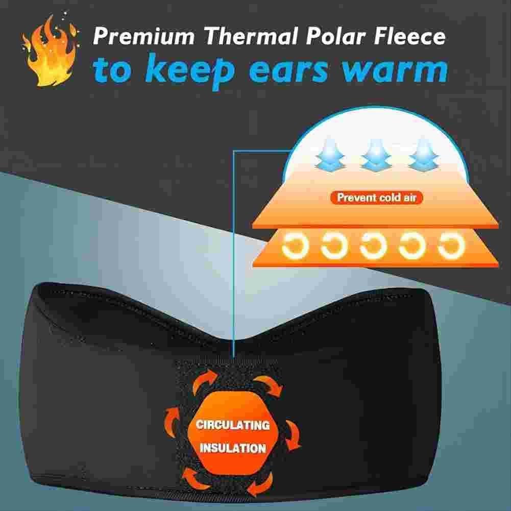 Diadema Calentadora de Oídos Renil para Invierno - Negro