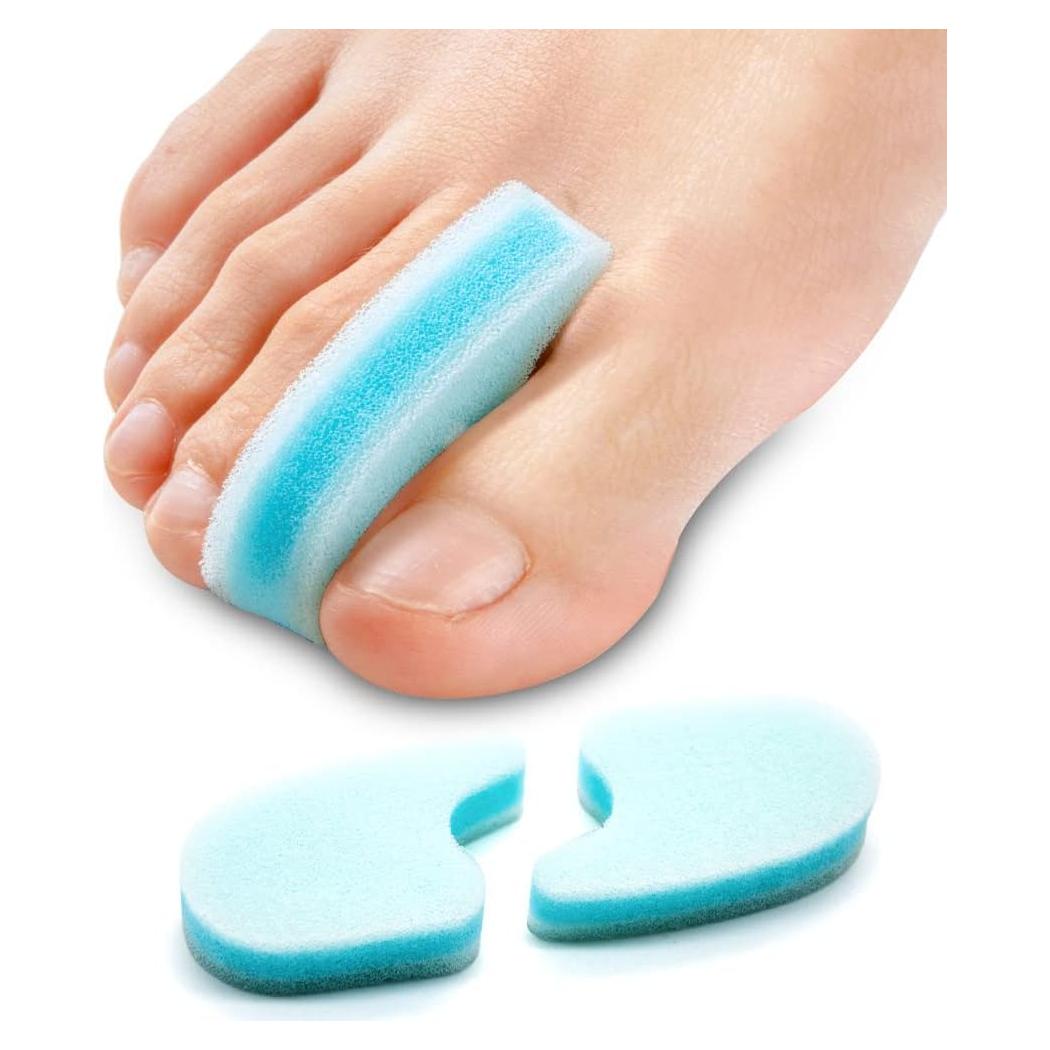 Separadores de Dedos de Espuma Sumiwish - Paquete de 10 Azul