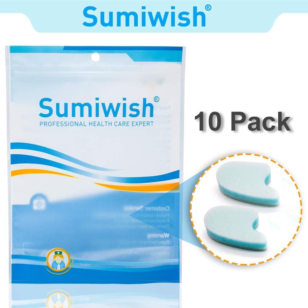 Separadores de Dedos de Espuma Sumiwish - Paquete de 10 Azul