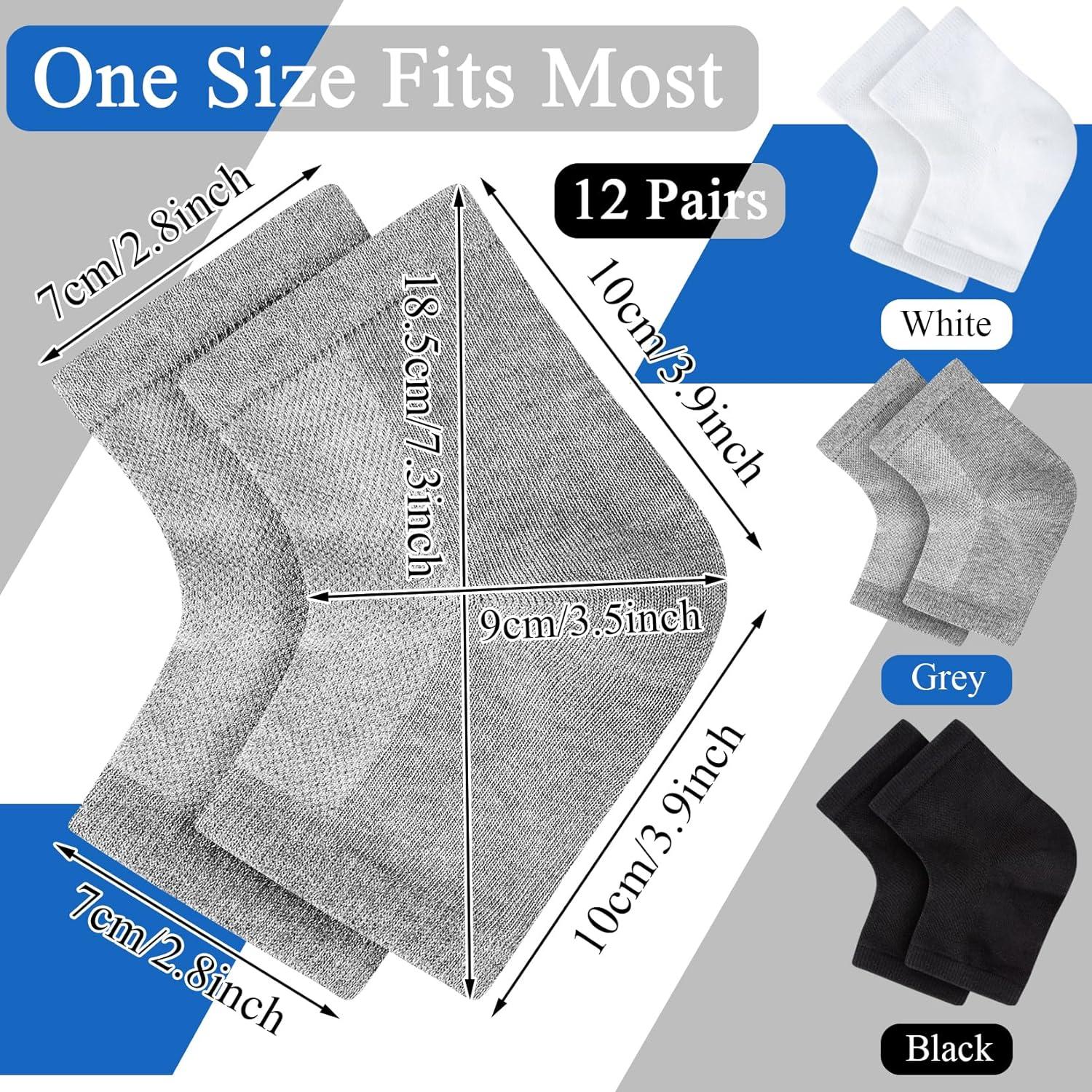 Calcetines Hidratantes Unoutur Sin Dedos para Talones Agrietados - 3 Pares