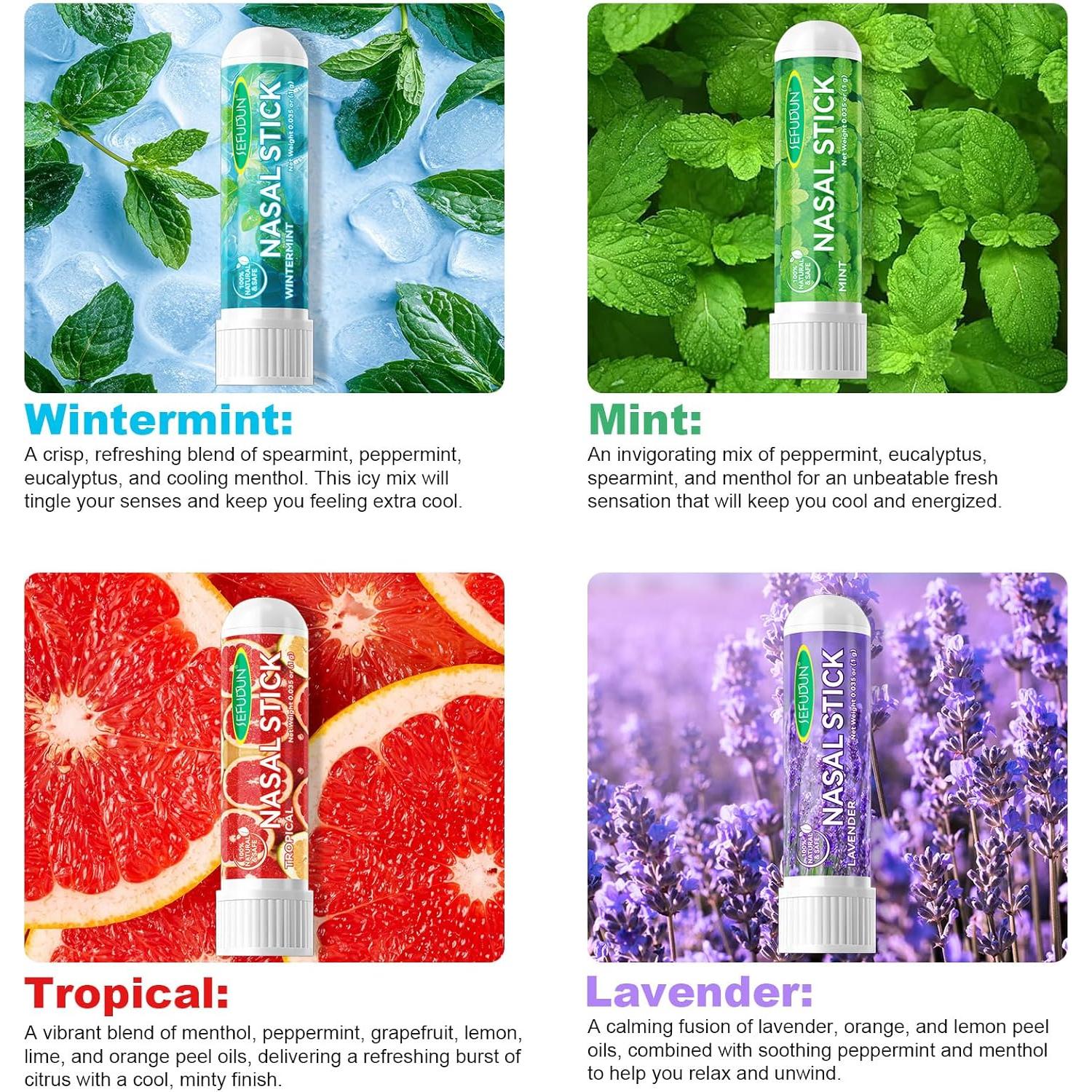 Set de Inhaladores Nasales Naturales NIFEISHI - 4 Piezas