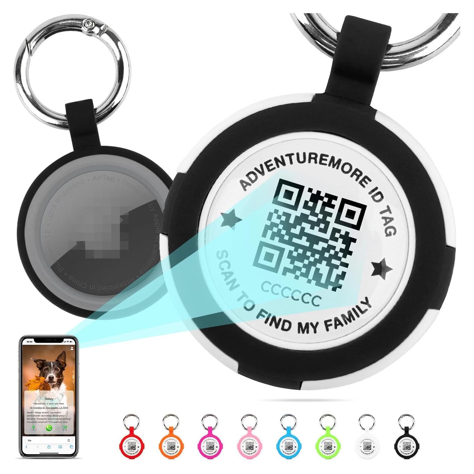 Soporte para Airtags ADVENTUREMORE Negro a Prueba de Agua