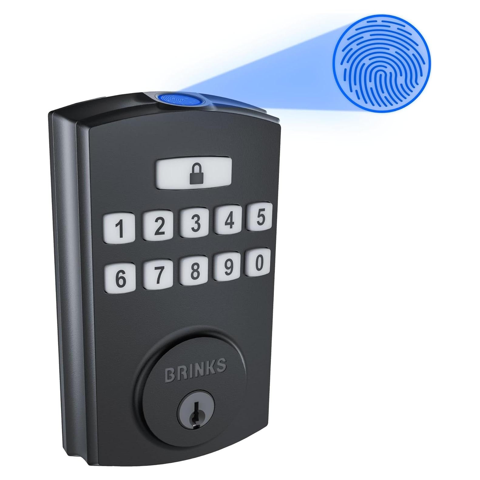 Cerradura Electrónica Brinks PRO-GUARD Huella y Teclado