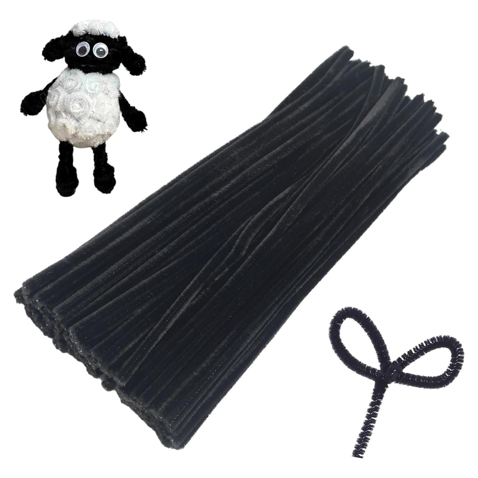 Juego de Limpiapipas Negros Swpohrat 100 Piezas 30.48 cm