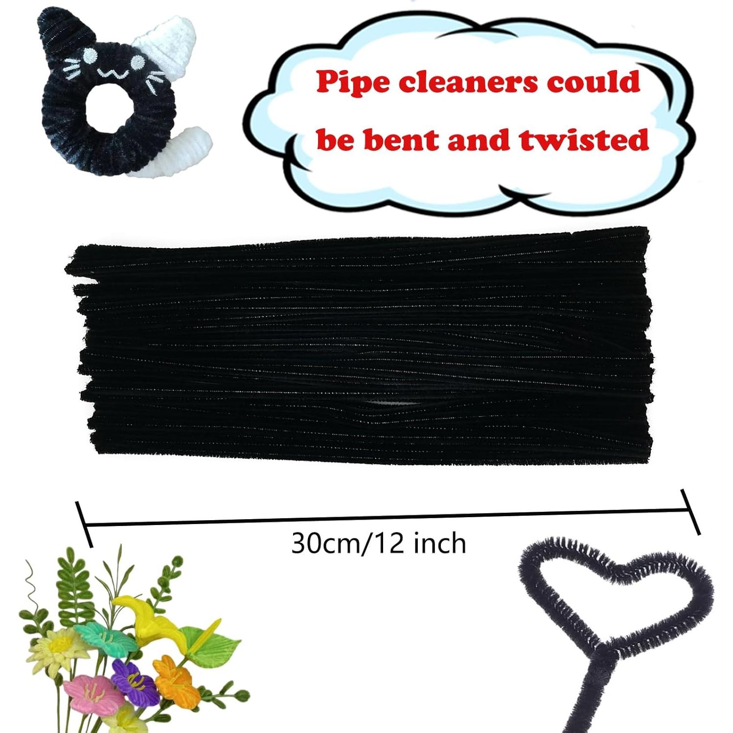 Juego de Limpiapipas Negros Swpohrat 100 Piezas 30.48 cm